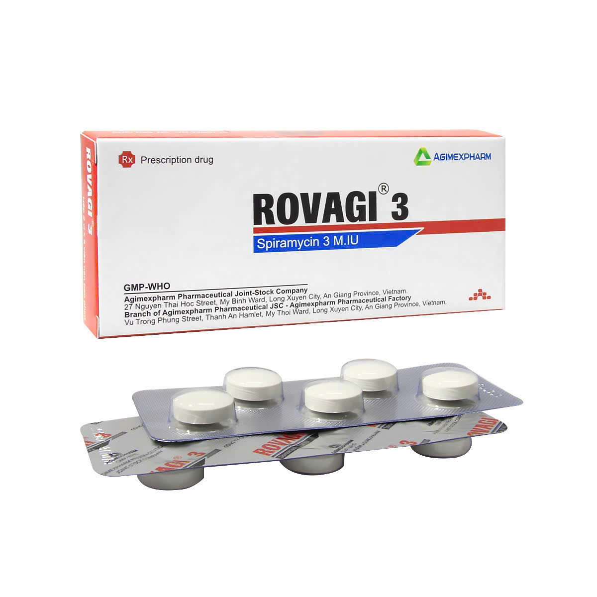 AGI_ROVAGI 3 Spiramycin 3 M.IU_H/10v