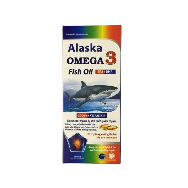AKOPHA_Alaska omega 3 xanh Hộp 1 lọ 60 viên