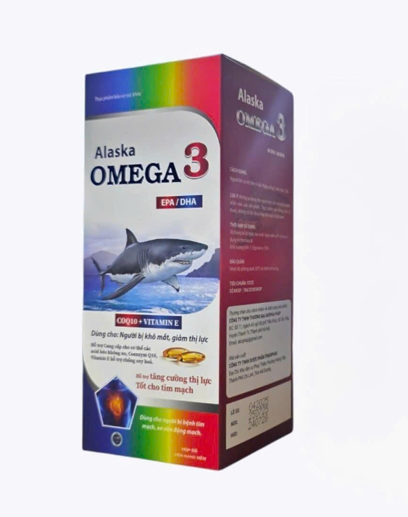 AKOPHA_ALASKA OMEGA 3 (xanh Hộp 1 lọ 60 viên)