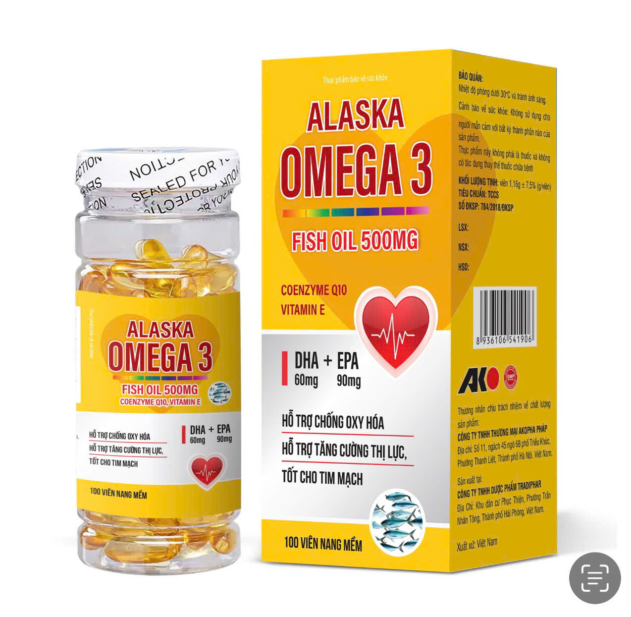 Alaska Omega 3 vàng_C/100v