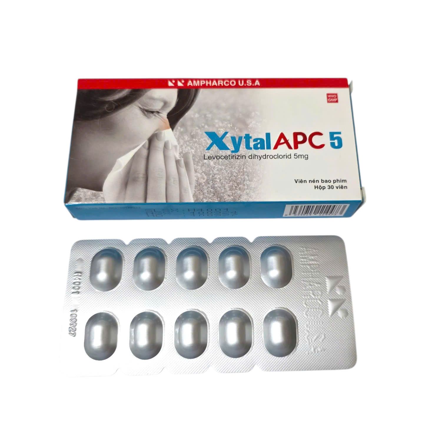 AMPHARCO U.S.A_XytalAPC 5 Levocetirizin dihydroclorid 5mg_H/30v