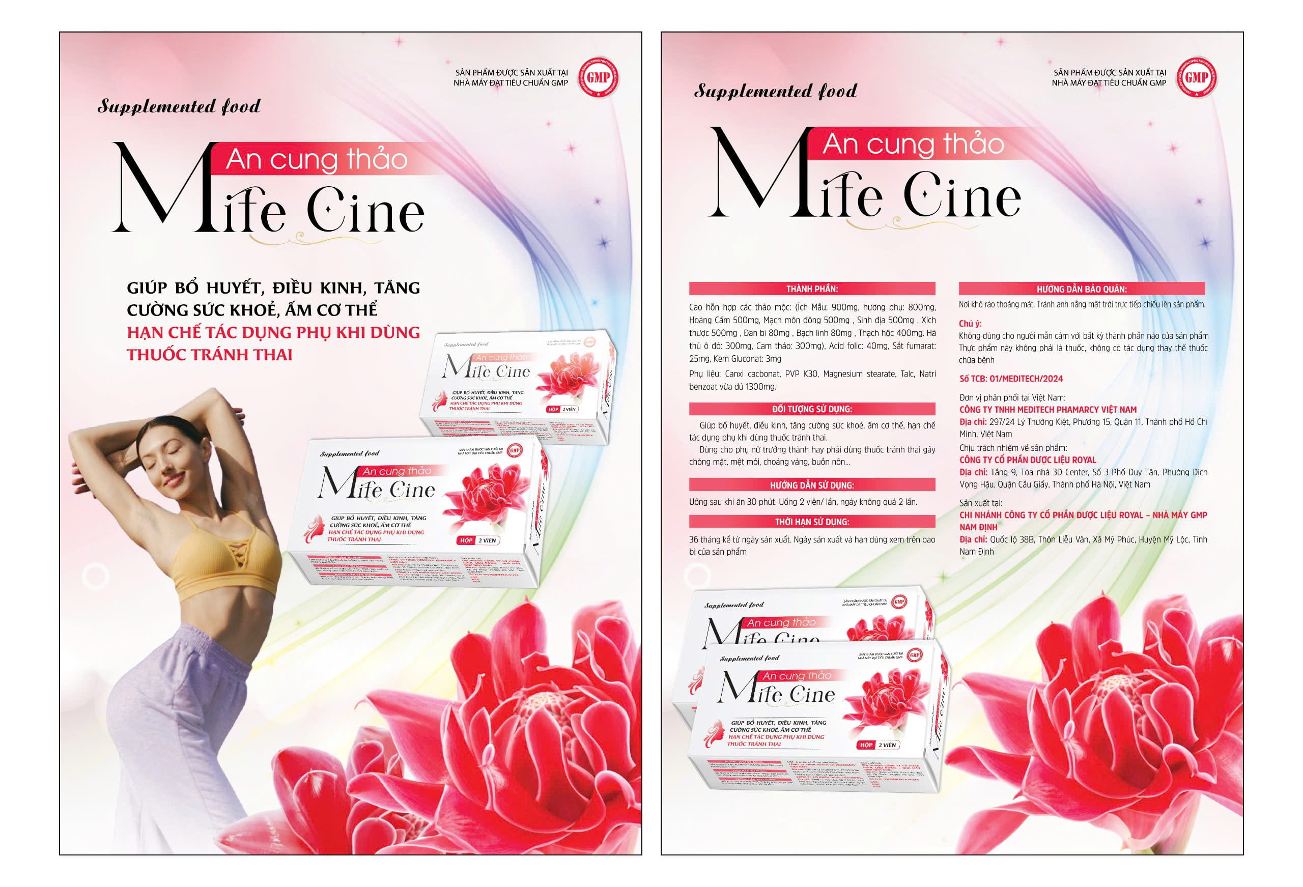 An Cung Thảo Mife Cine_Lốc 10h x 2v ( giảm tác dụng phụ của thuốc tranh thai)_K52