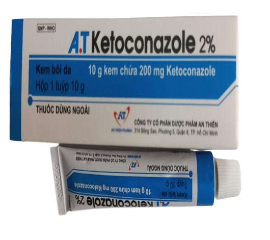 An Thiên_Kem Bôi Da Trị Nấm A.T Ketoconazole 2%_T/10gr