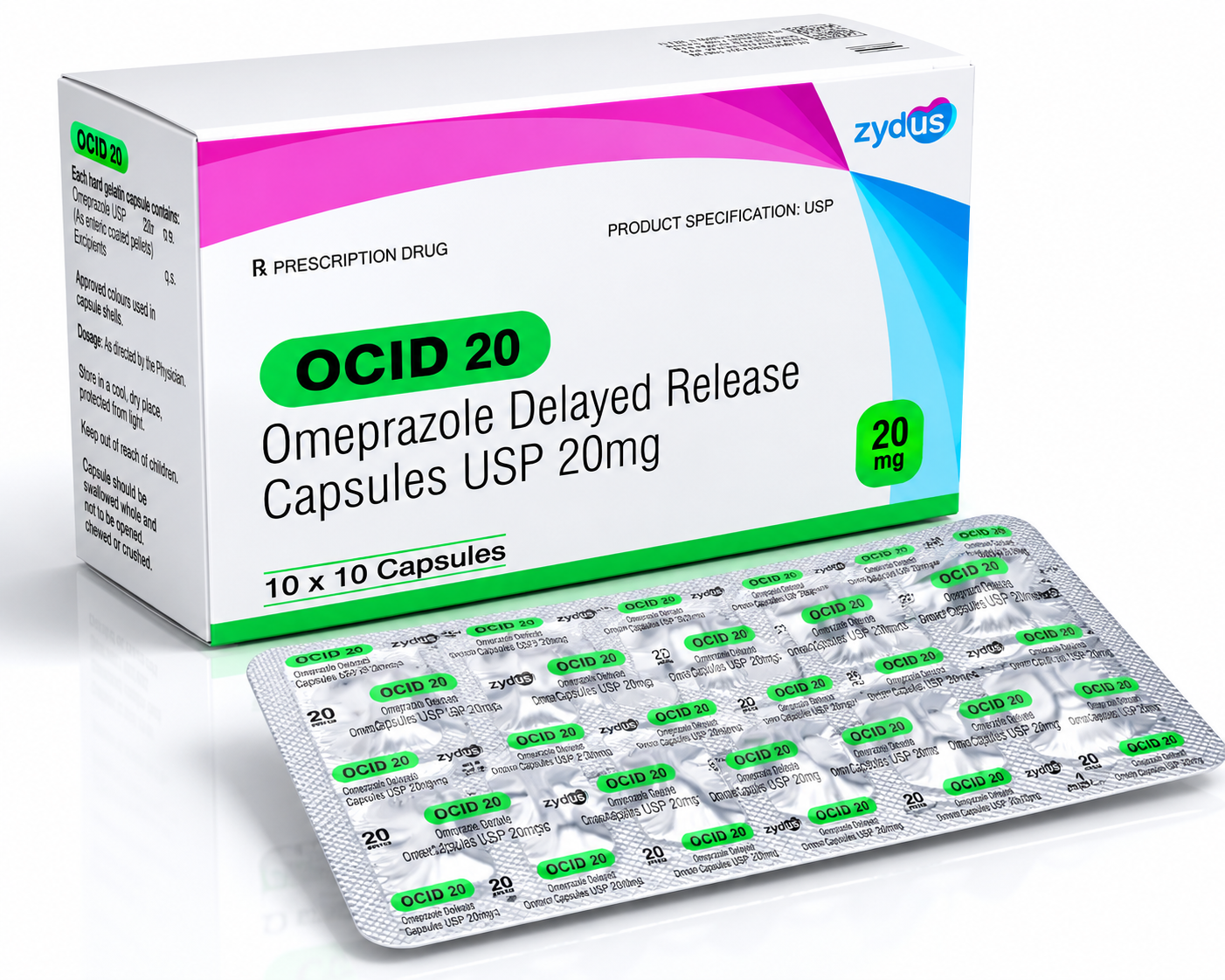 Ắn_Ocid Omeprazol 20mg Cadila (H/100v)_K96