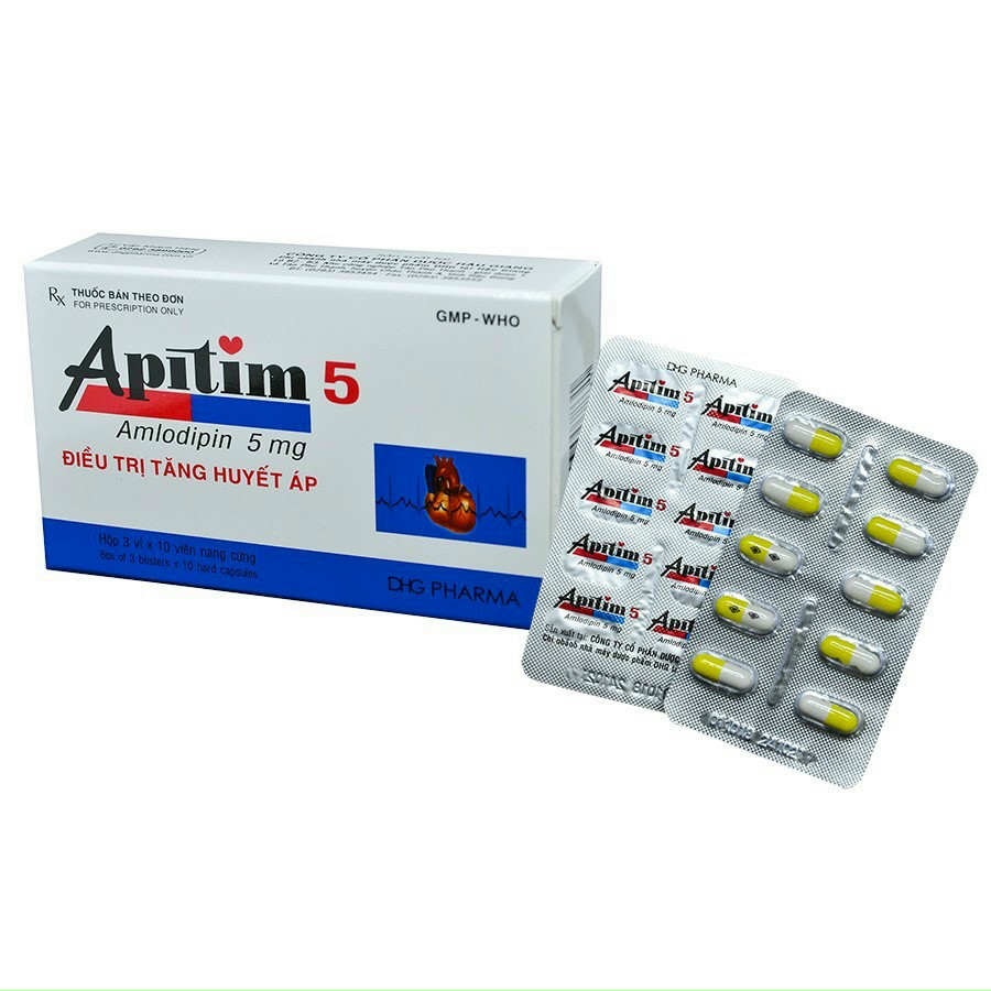 Apitim - amlo 5mg - Hộp 30v_K216