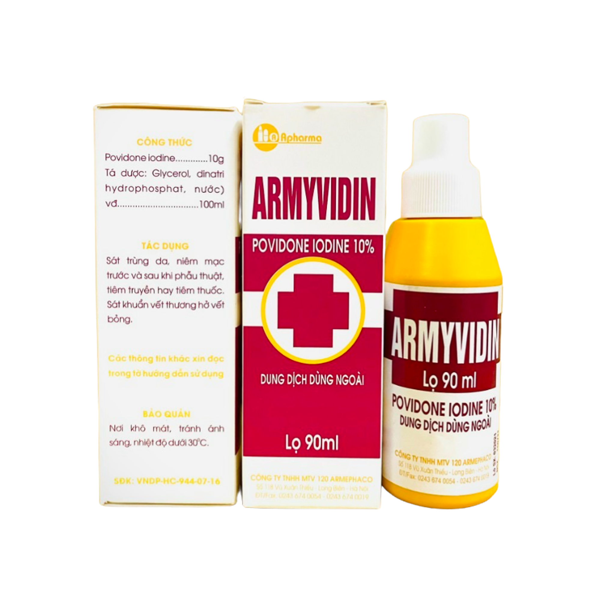 ARMYVIDIN Lọ 90ml 