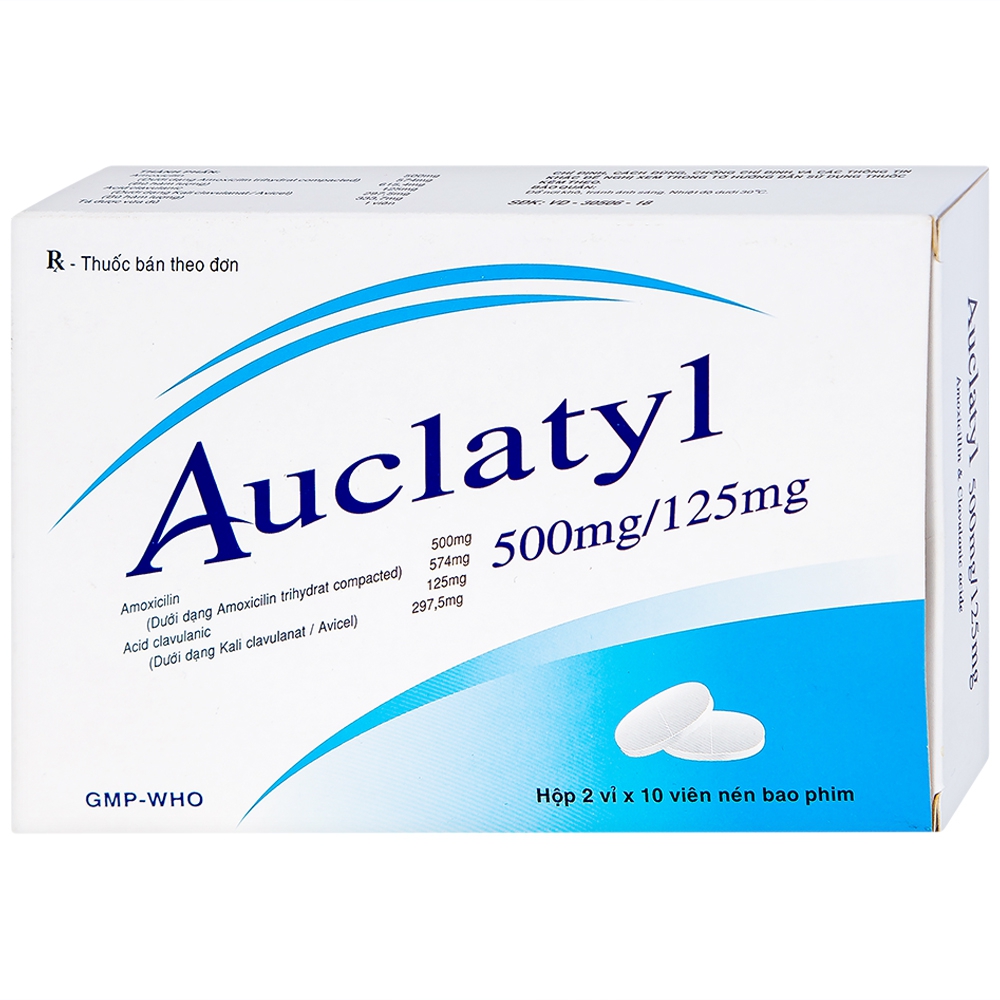 Auclatyl Tiền Giang 500/125mg 20 viên