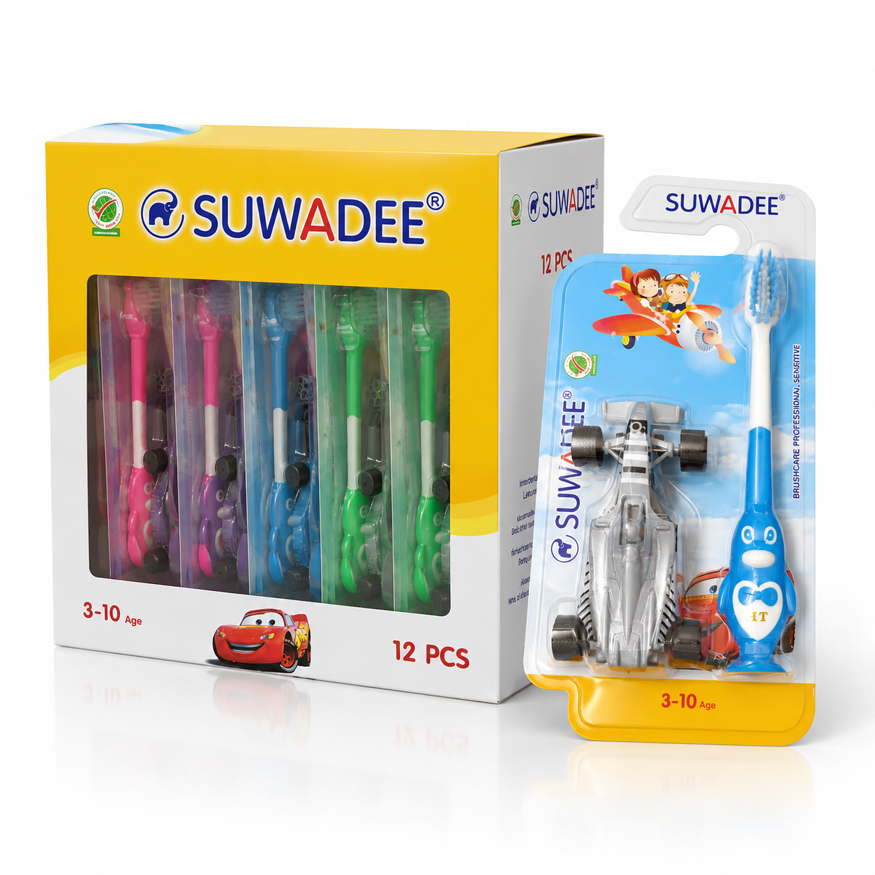 Bàn Chải Đánh răng Em Bé SUWADEE Xe Hơi _H12 cây -K12