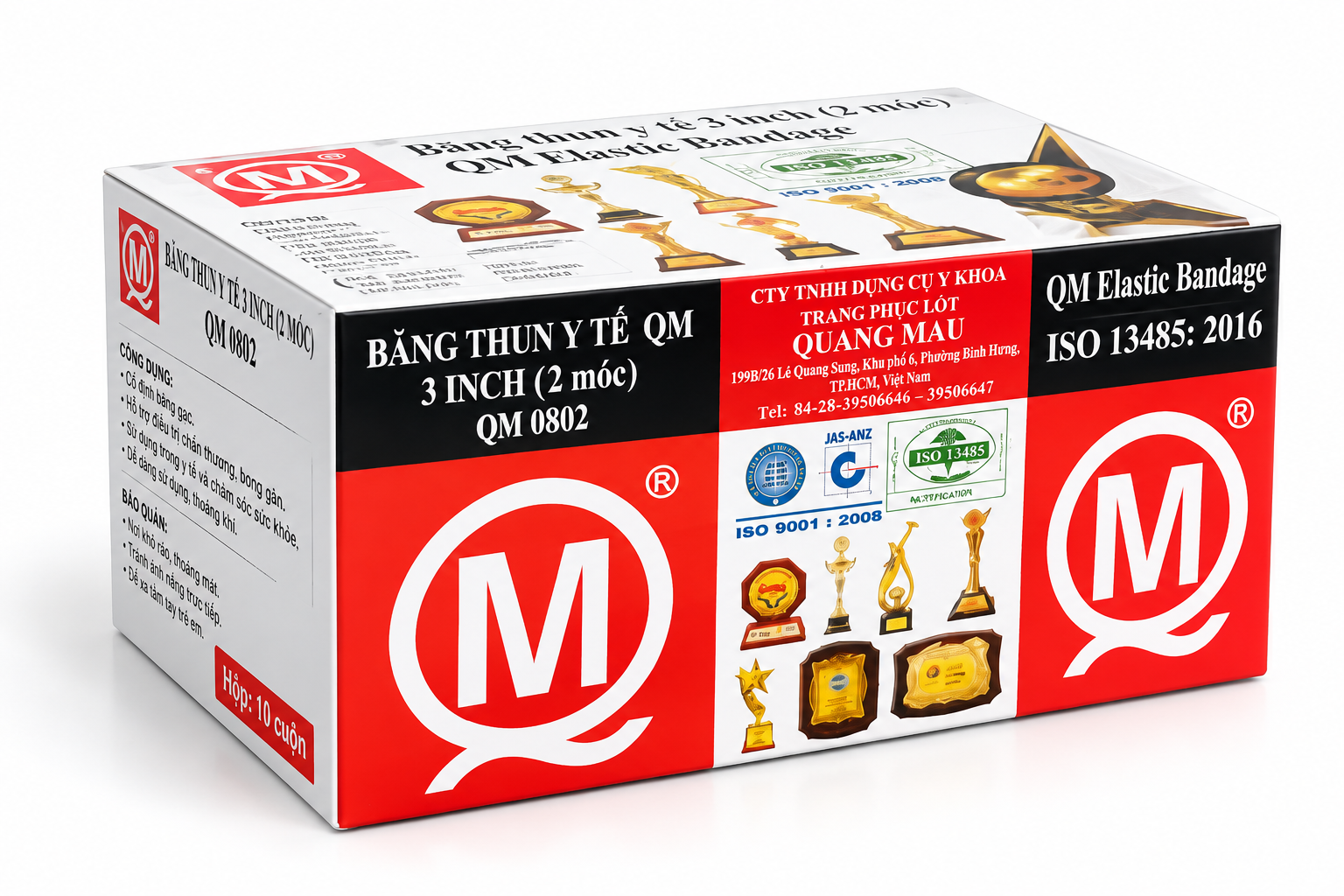 Quang Mậu_Băng Thun Y tế 2 Móc_H/12 Cuộn_K10