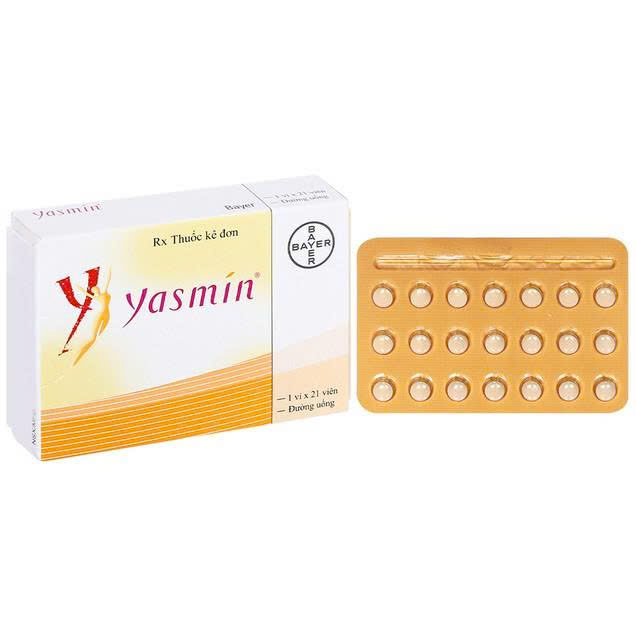 Bayer_Ngừa Thai Yasmin 0,03mg/3mg (1 vỉ x 21 viên)