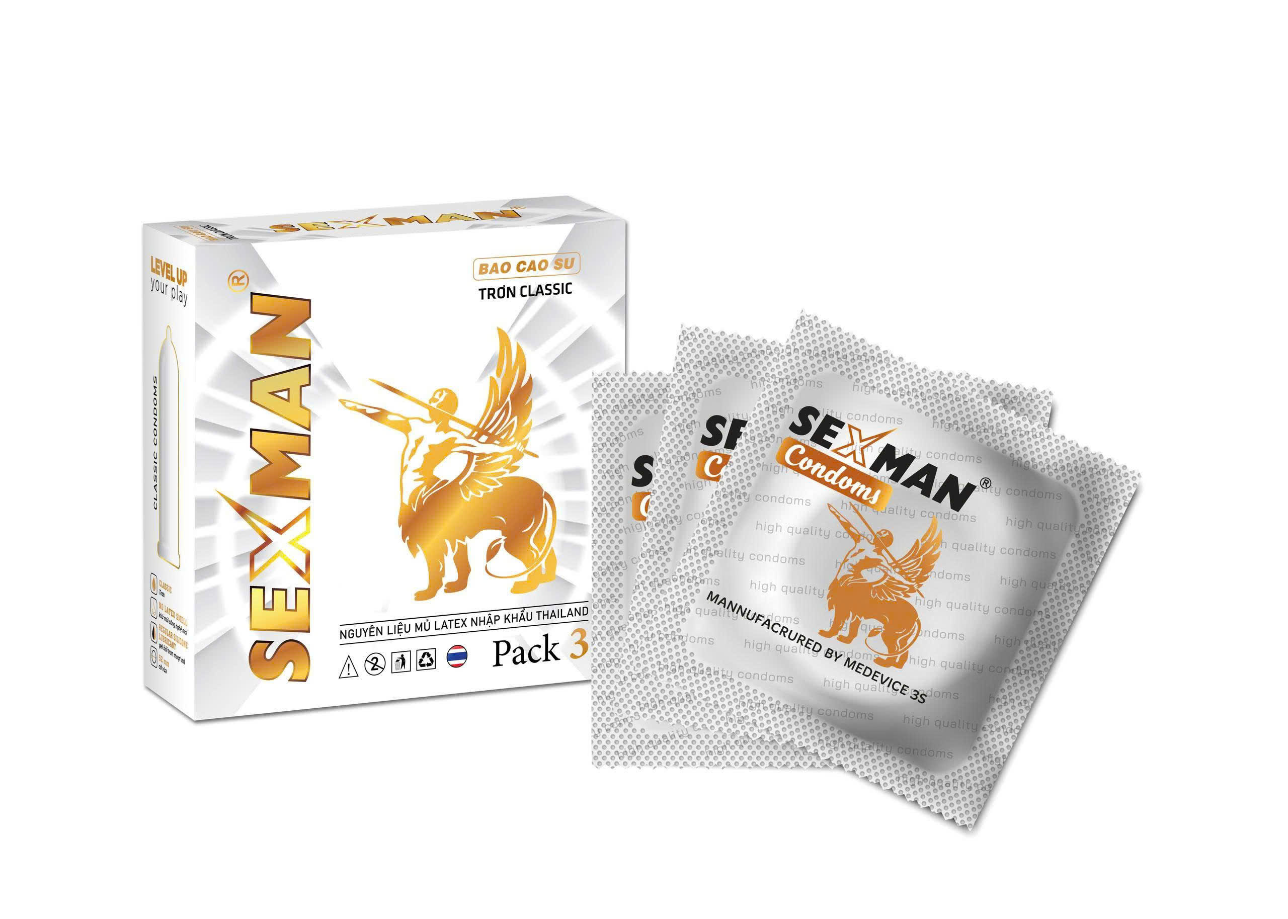 BCS SEXMAN CLASSIC-HỘP 3_Mua 10 tặng 1