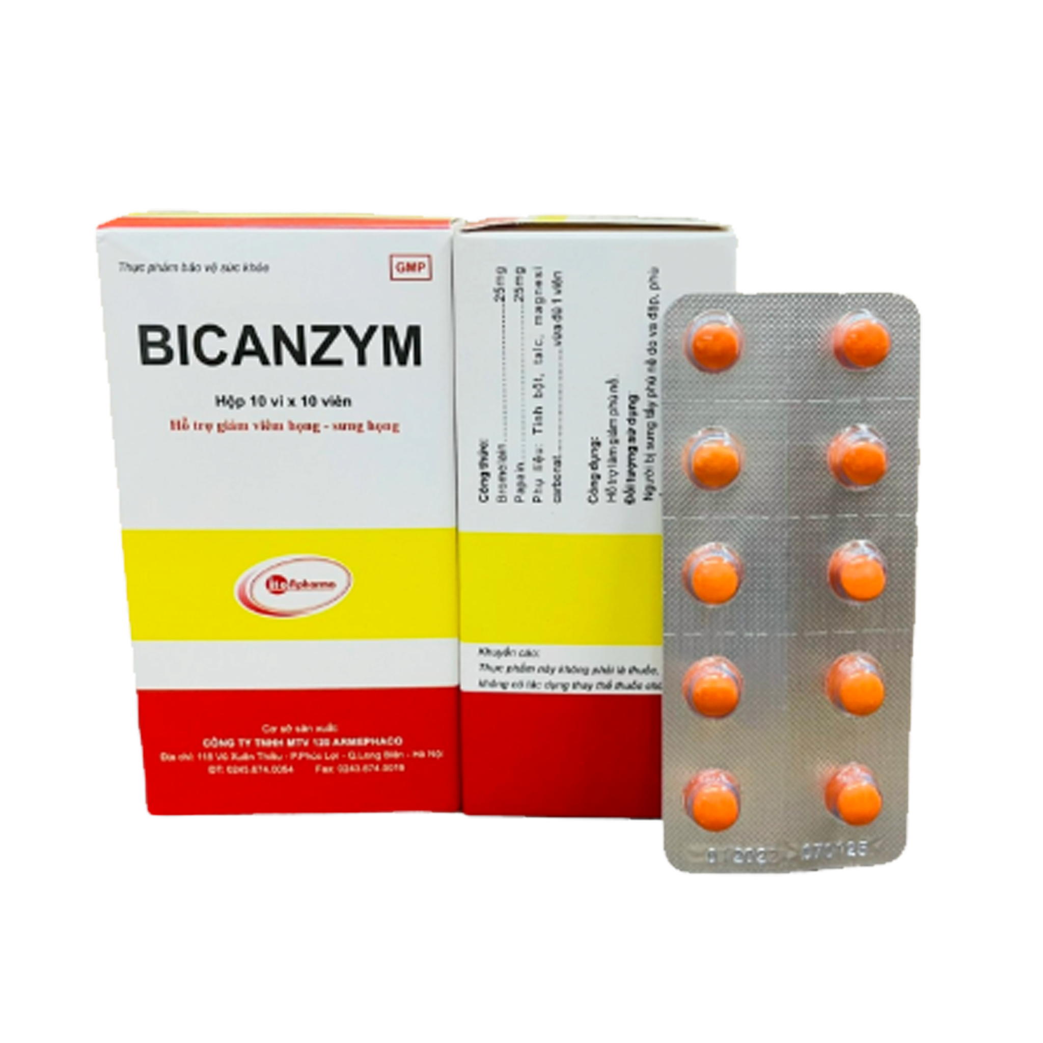 BICANZYM HỘP 100 VIÊN nén