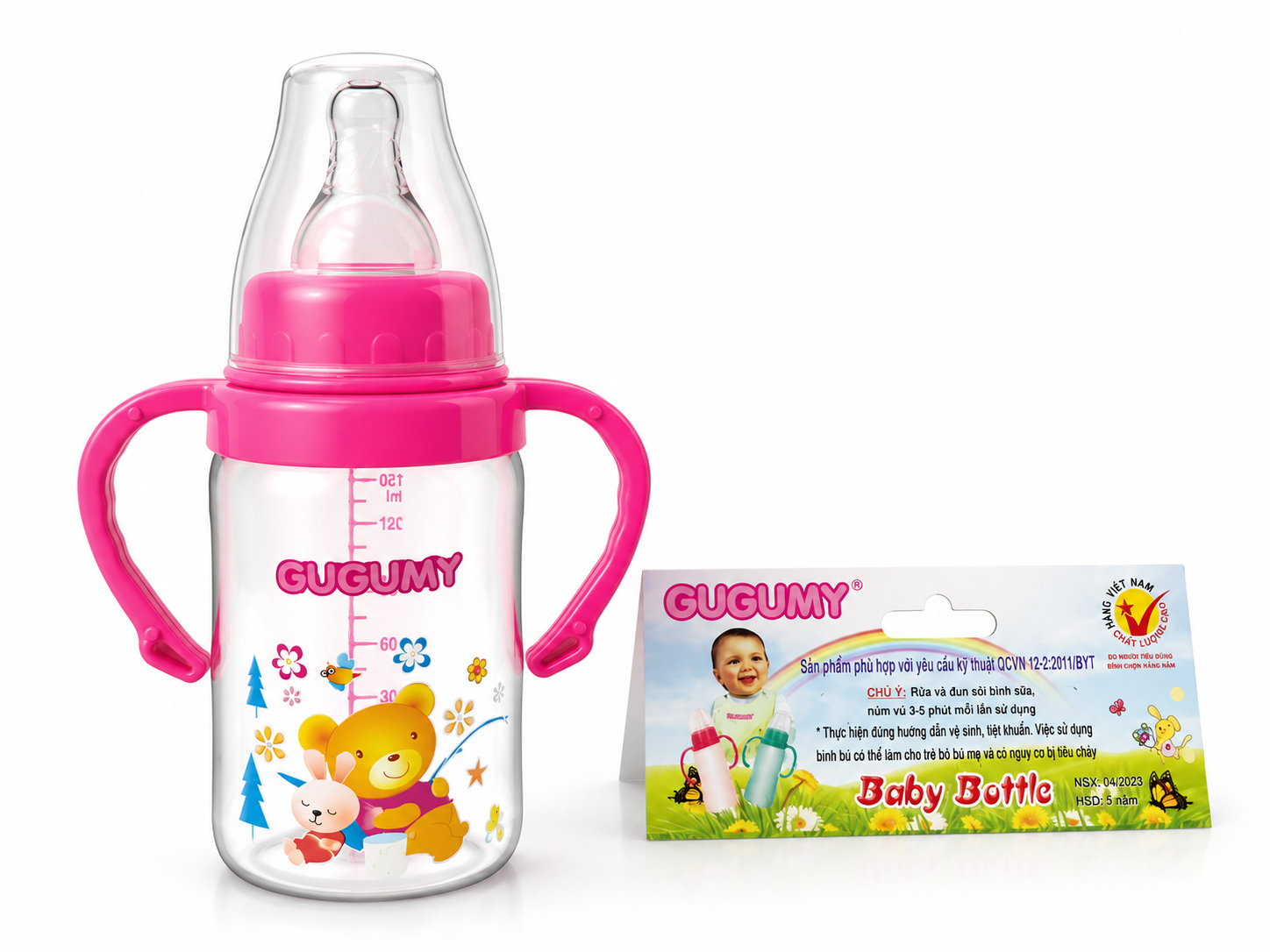Bình Sữa Nhỏ Có Quai (Quai Nhỏ) _L/6/140ml