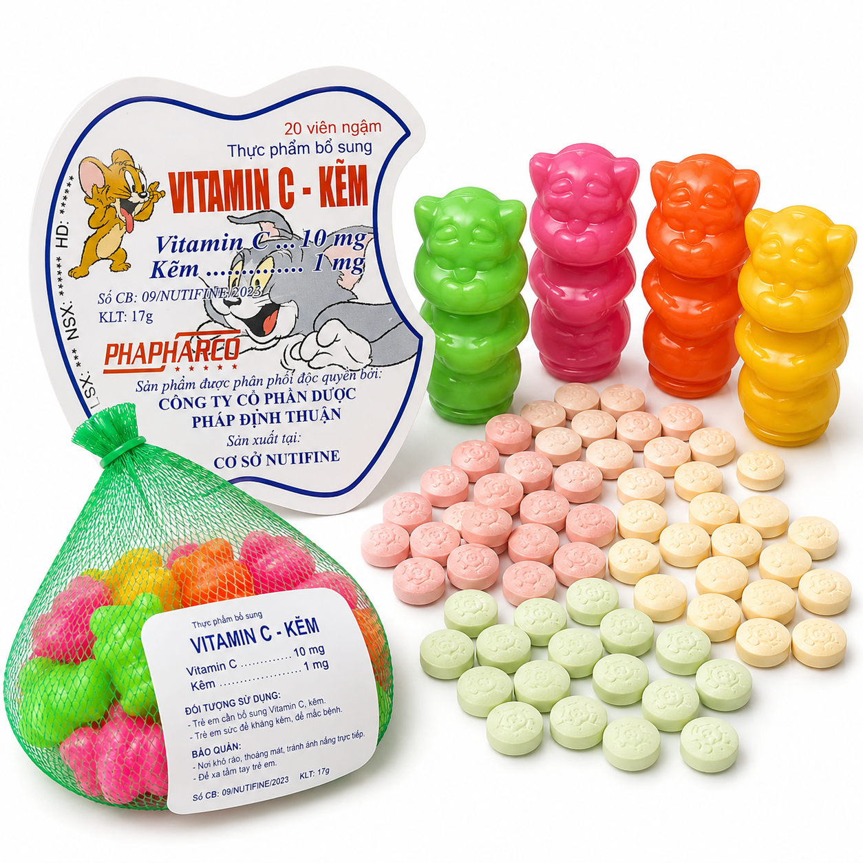 Bình Thuận_Kẹo Vitamin C + Kẽm_túi 20 con