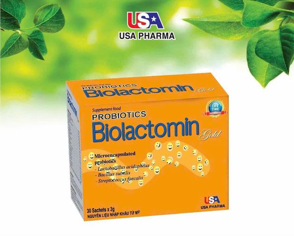 BIOLACTOMIN GOLD - VÀNG - HỘP 30 GÓI