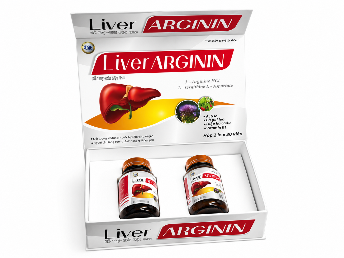 Bổ Gan Liver ARGININ_H/2/30v (Hộp gỗ)