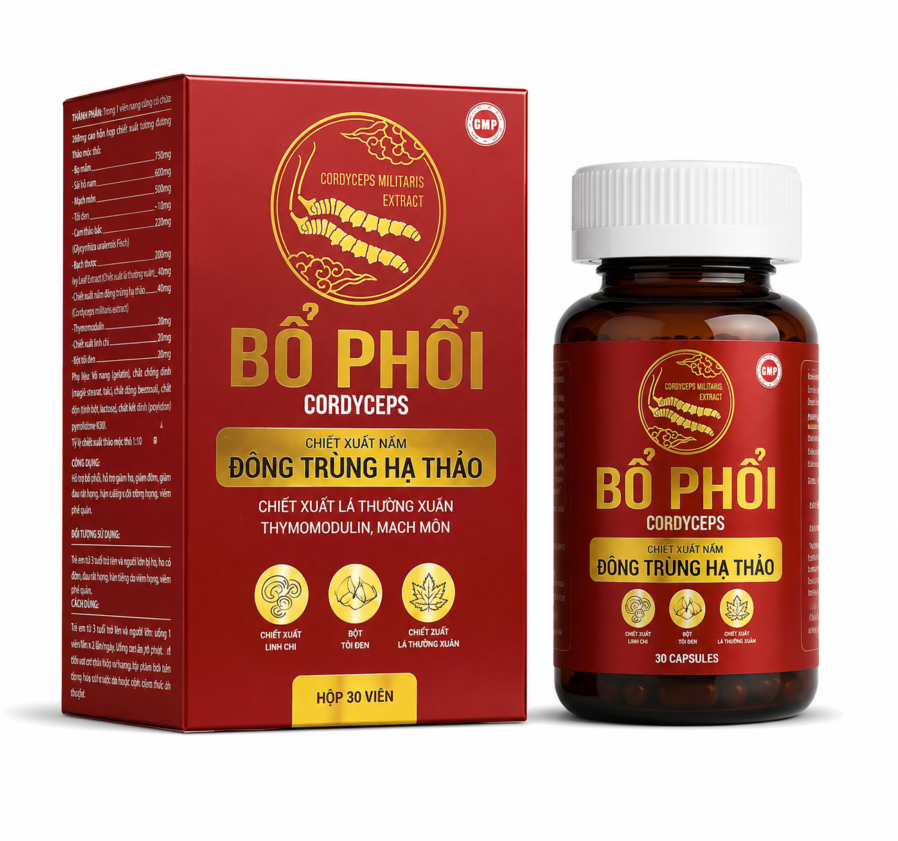 Bổ phổi Cordyceps Đỏ_C/30v