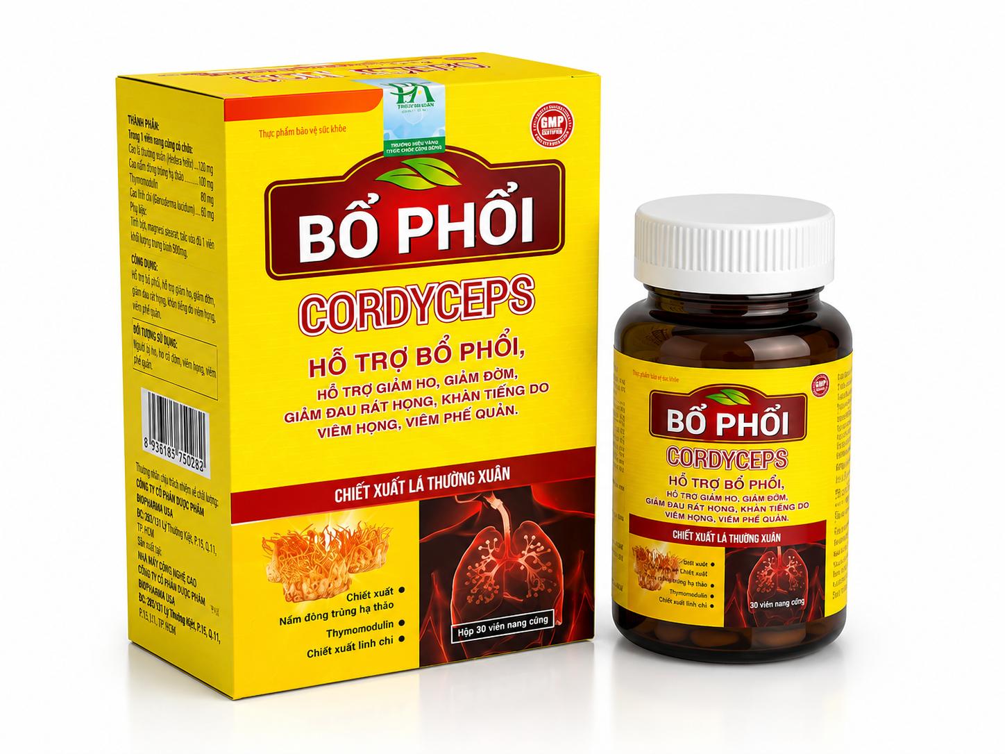 Bổ phổi Cordyceps vàng_C/30v_K78