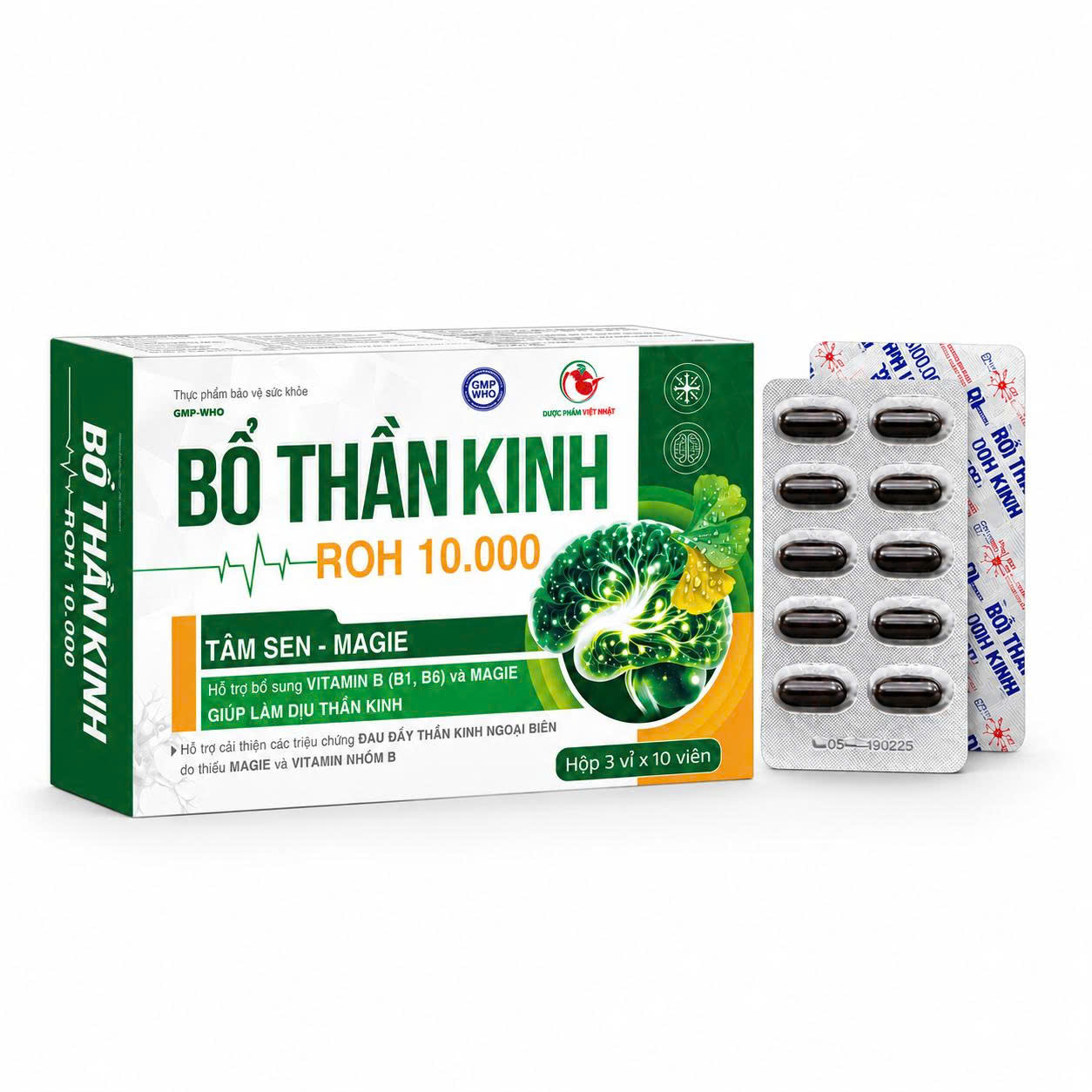 BỐ THẦN KINH ROH 10.000 (Xanh Lá)_H/30v_K146