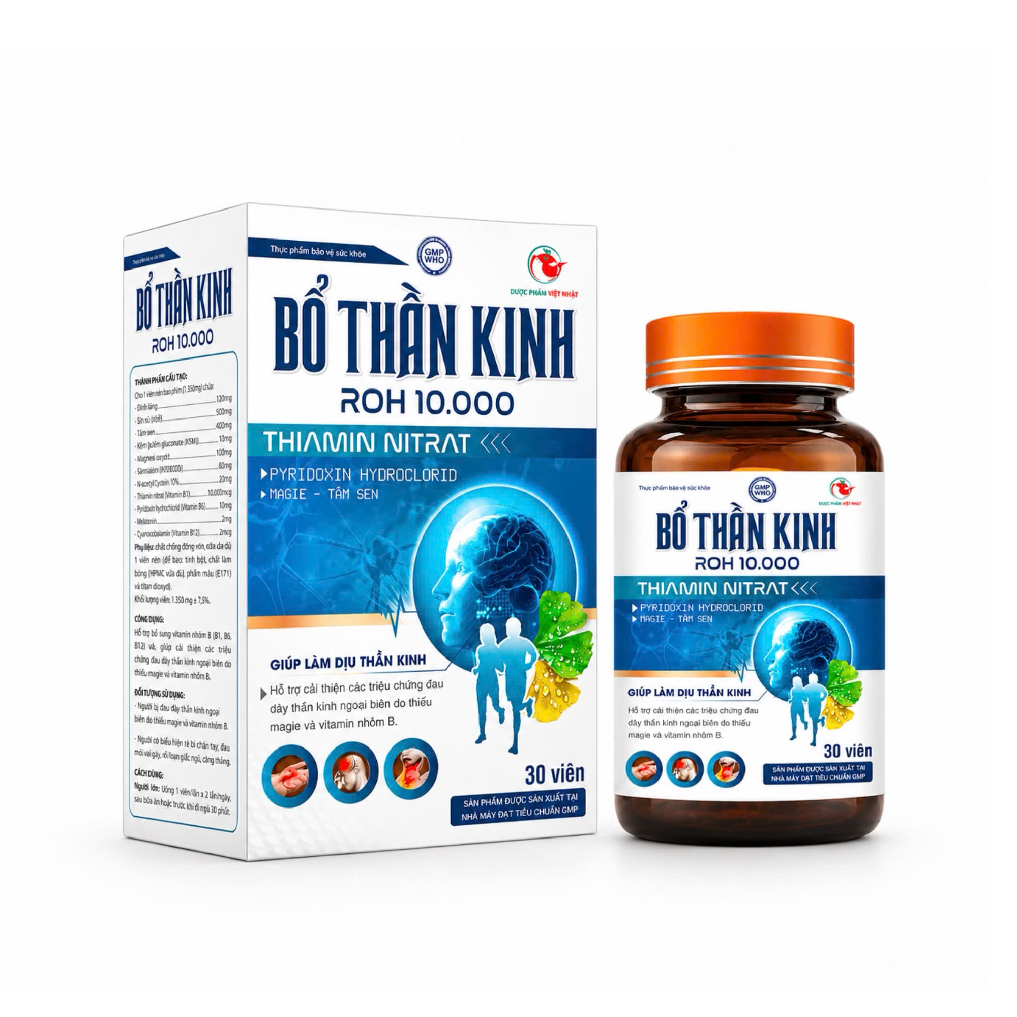 BỐ THẦN KINH ROH 10.000 (Xanh dương)_C/30v_K68
