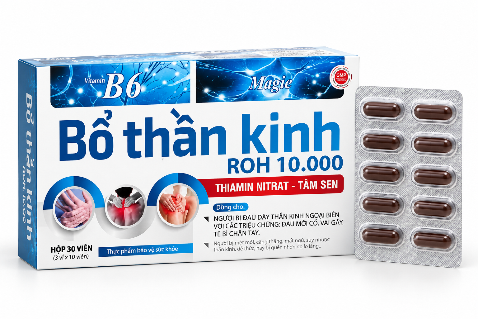 Bổ thần kinh ROH 10.000 (Xanh)_H/30v