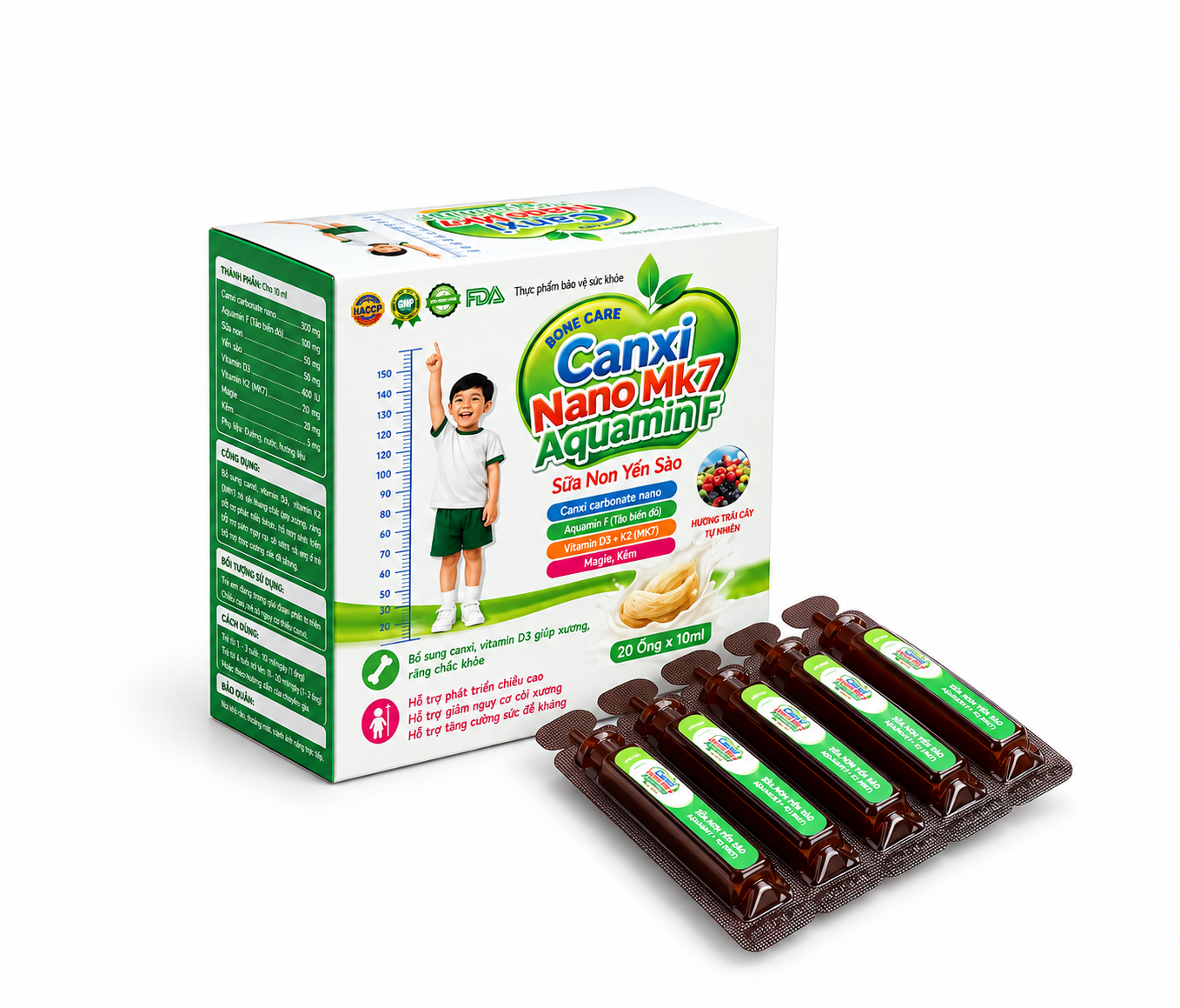 Bone Care Canxi Nano MK7 Aquamin F Xanh Lá_H/20/10ml_K