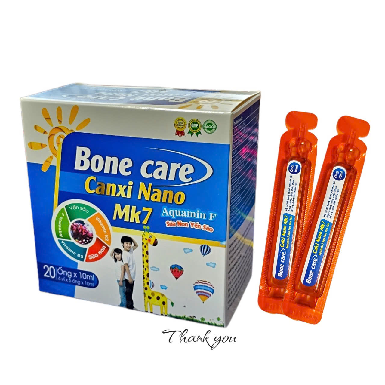 Bone care Canxi Nano MK7_H20 Ống