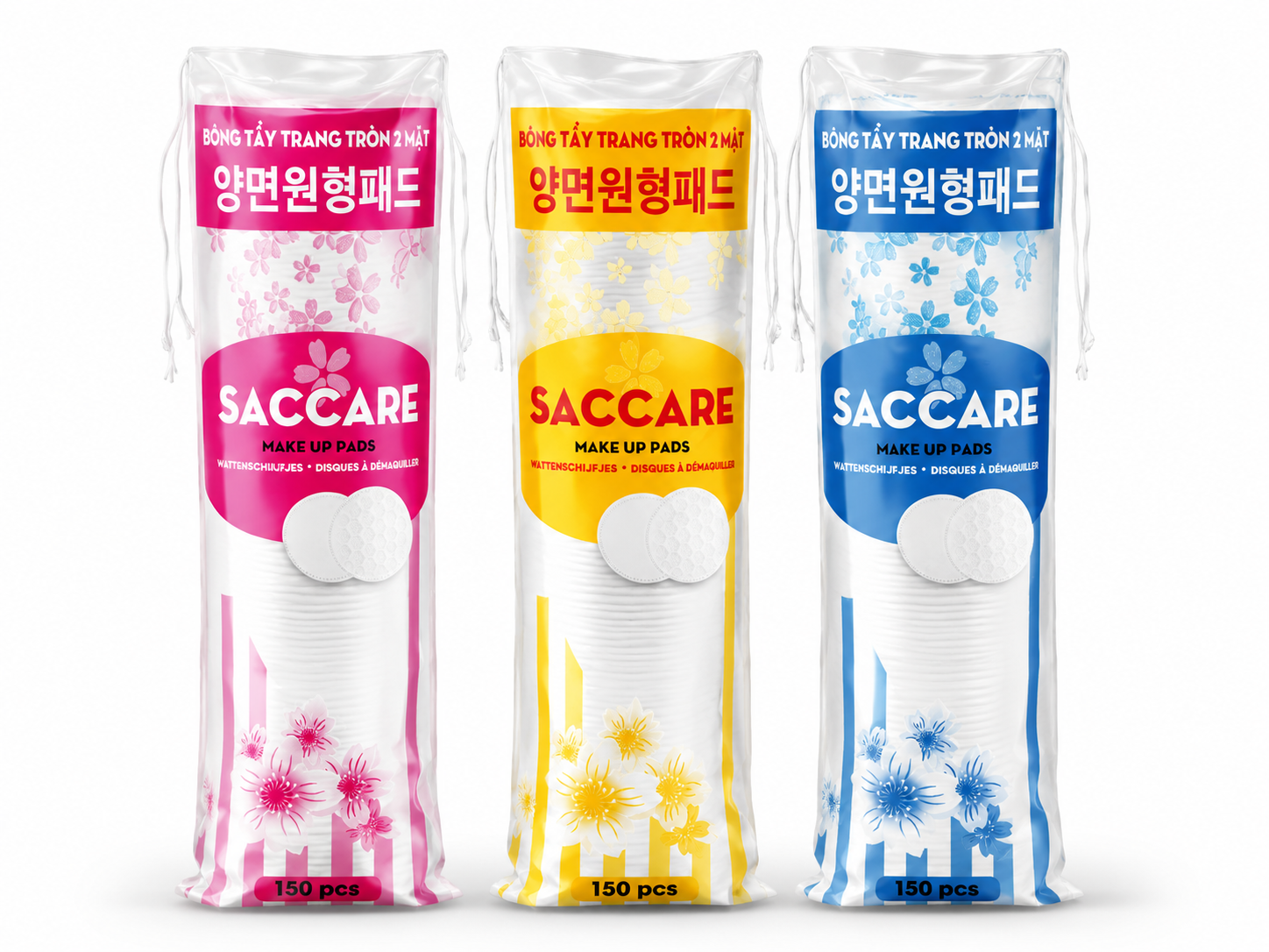 Bông tẩy trang saccare 150 miếng