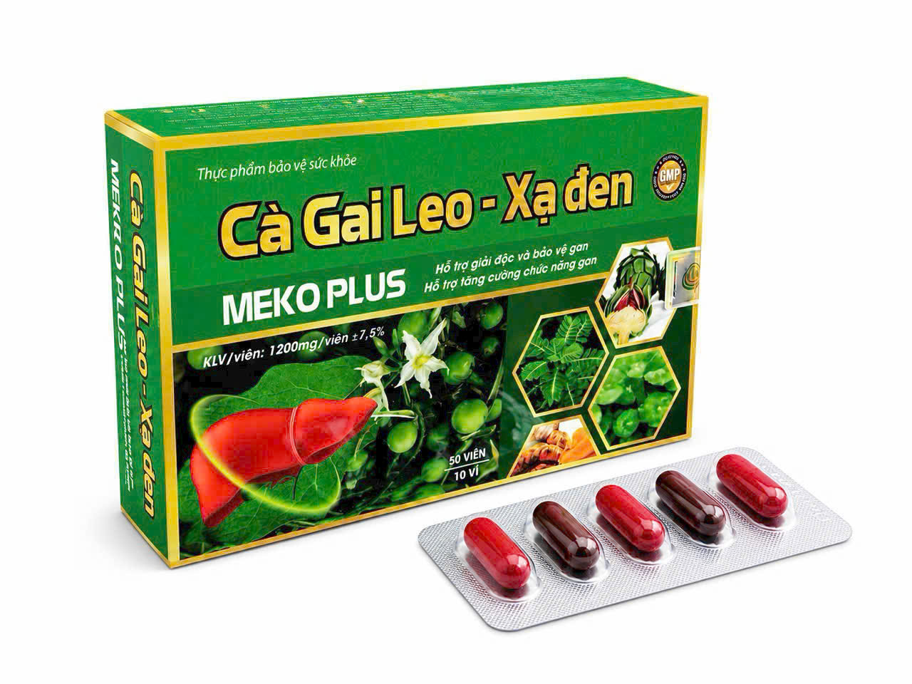 Hỗ Trợ Gan Cà Gai Leo Xạ Đen MEKO PLUS_H50v_K54