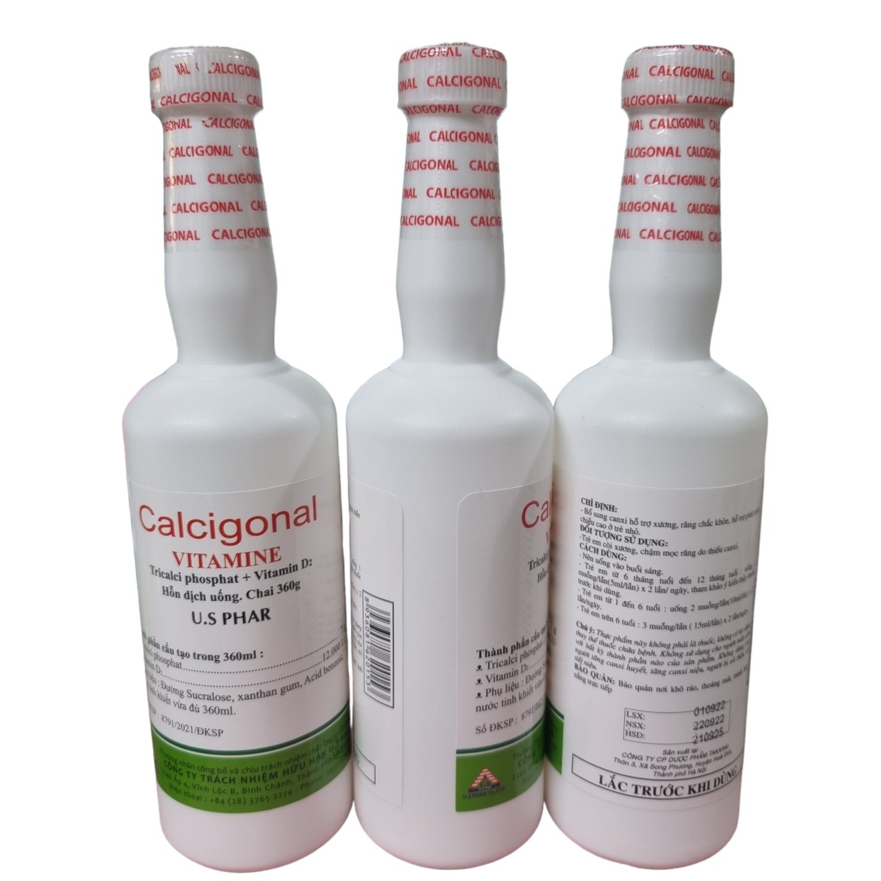 Calcigonal Vitamine chai 360 ml- Usa