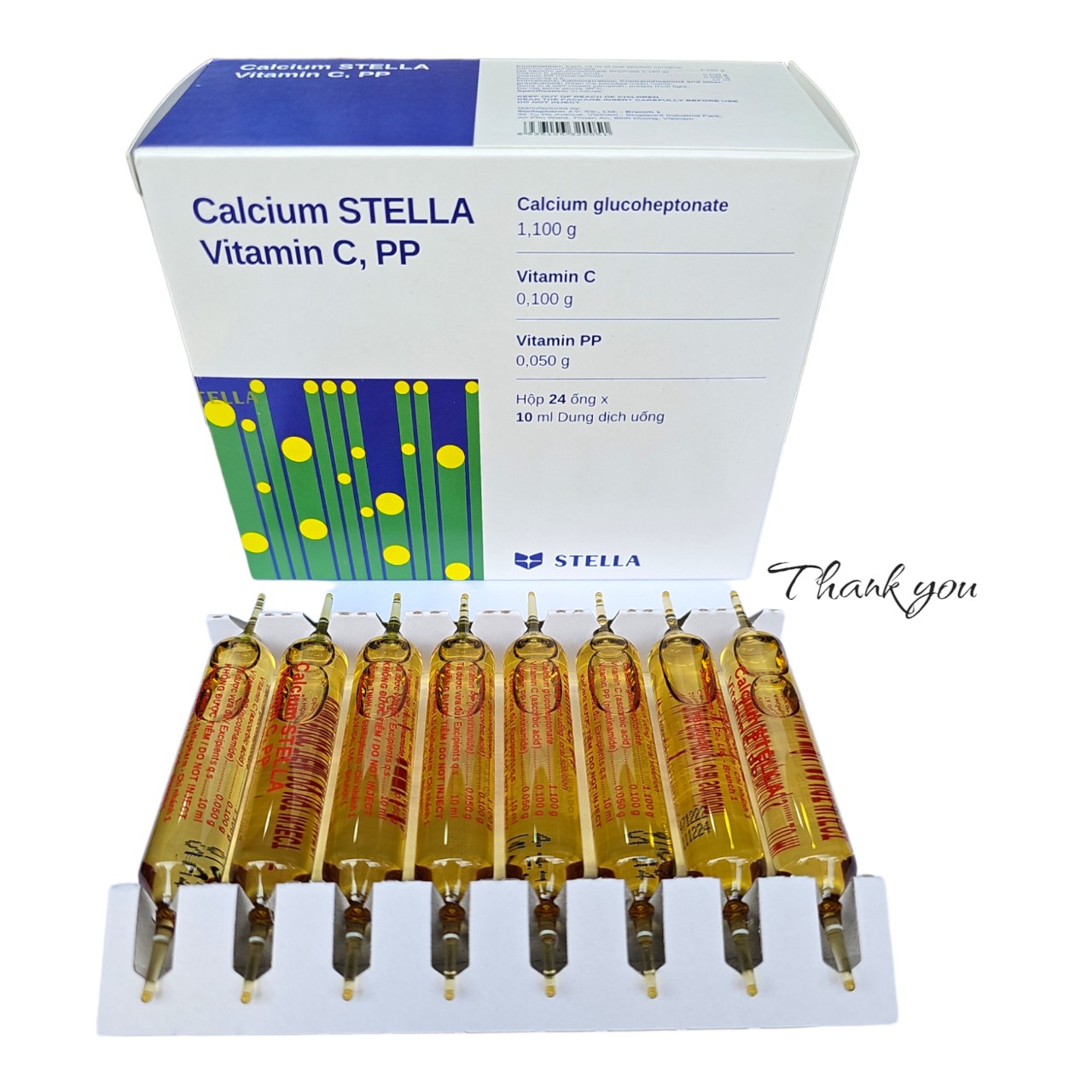 Calcium Viatmin C, PP_H20 Ong x 10ml_STELLA