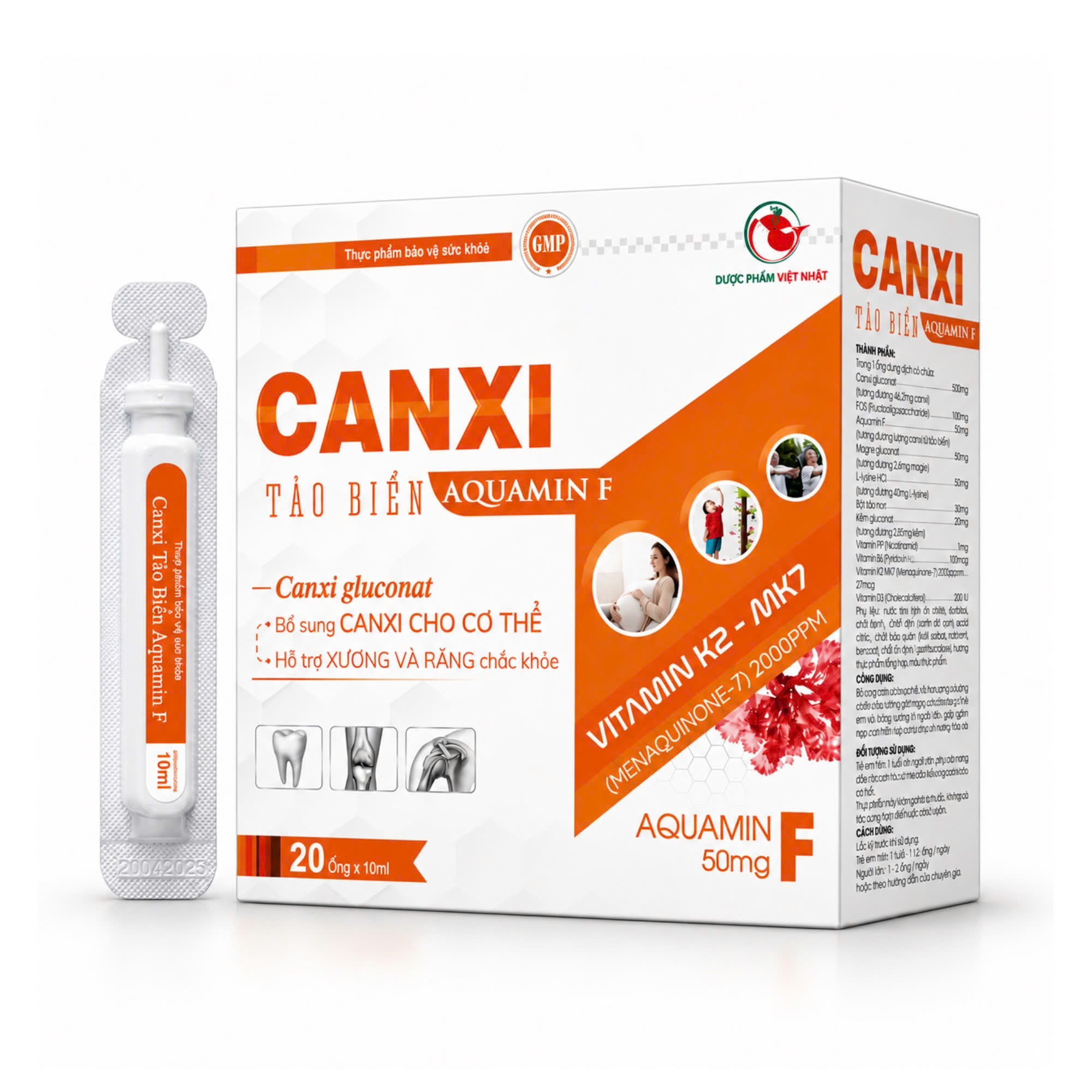 CANXI TẢO BIỂN AQUAMIN F (Canxi ống)_H.\/20/10ml_K52