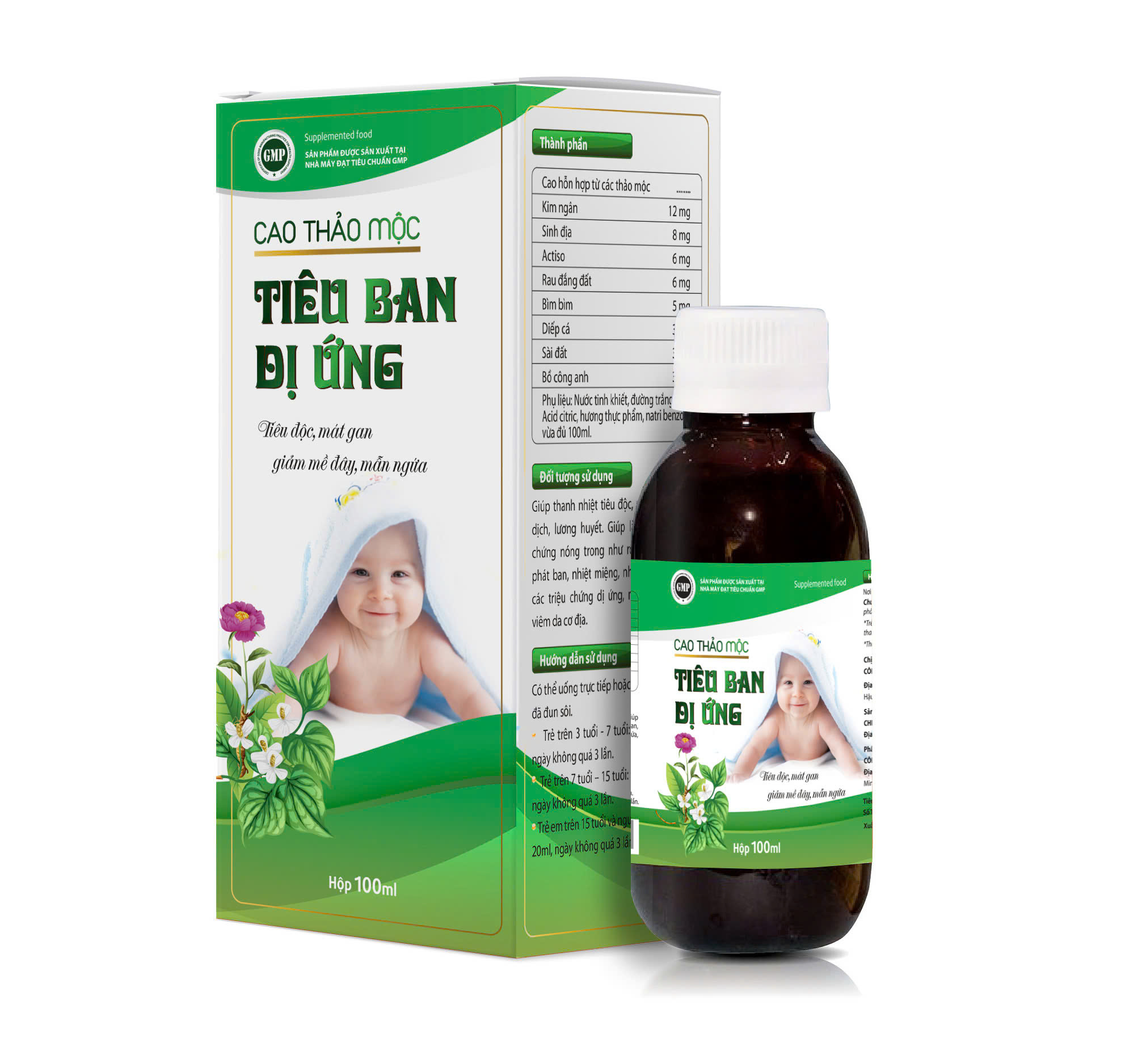 Cao Thảo Mộc Tiêu Ban Dị Ứng_C100ml Mua 10 Tặng 1