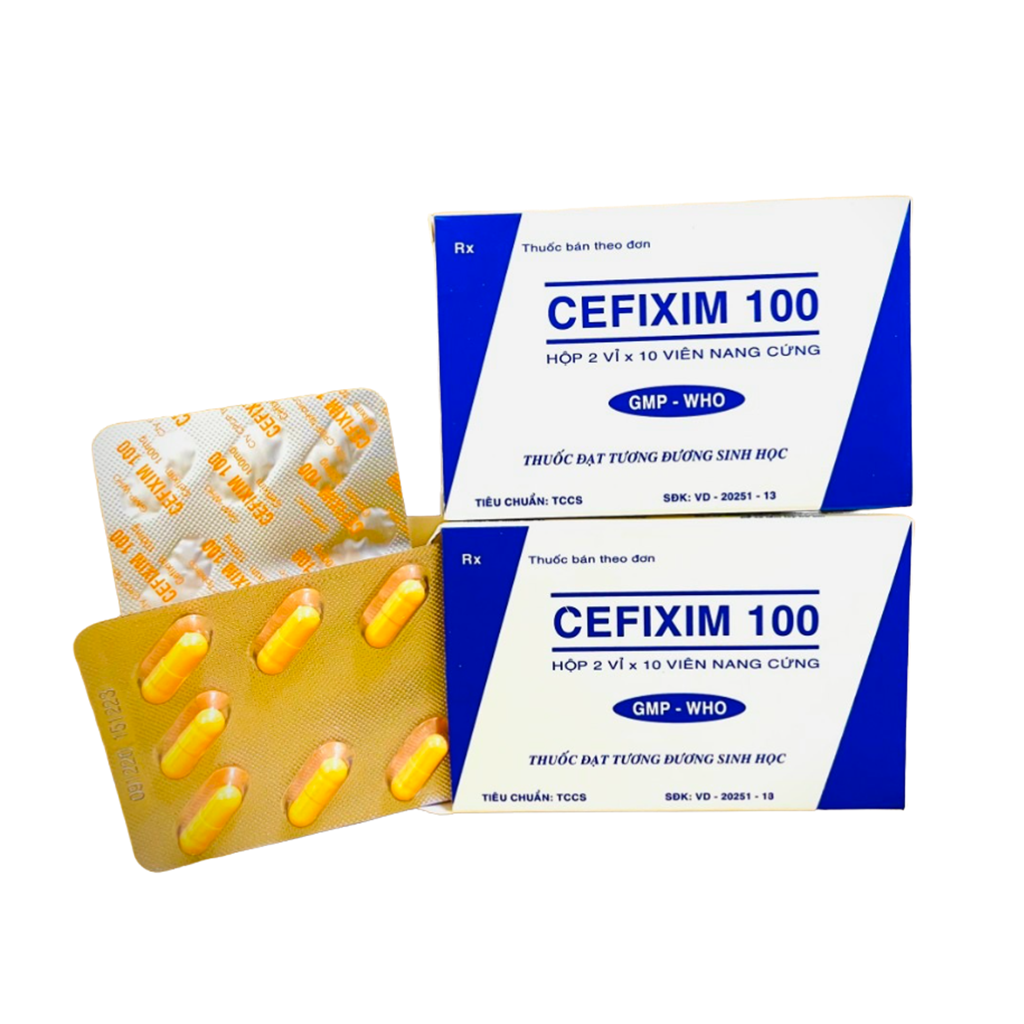 Cefixim 100 _Họp 2 vỉ x 10 viên nang cứng - Tipharco 