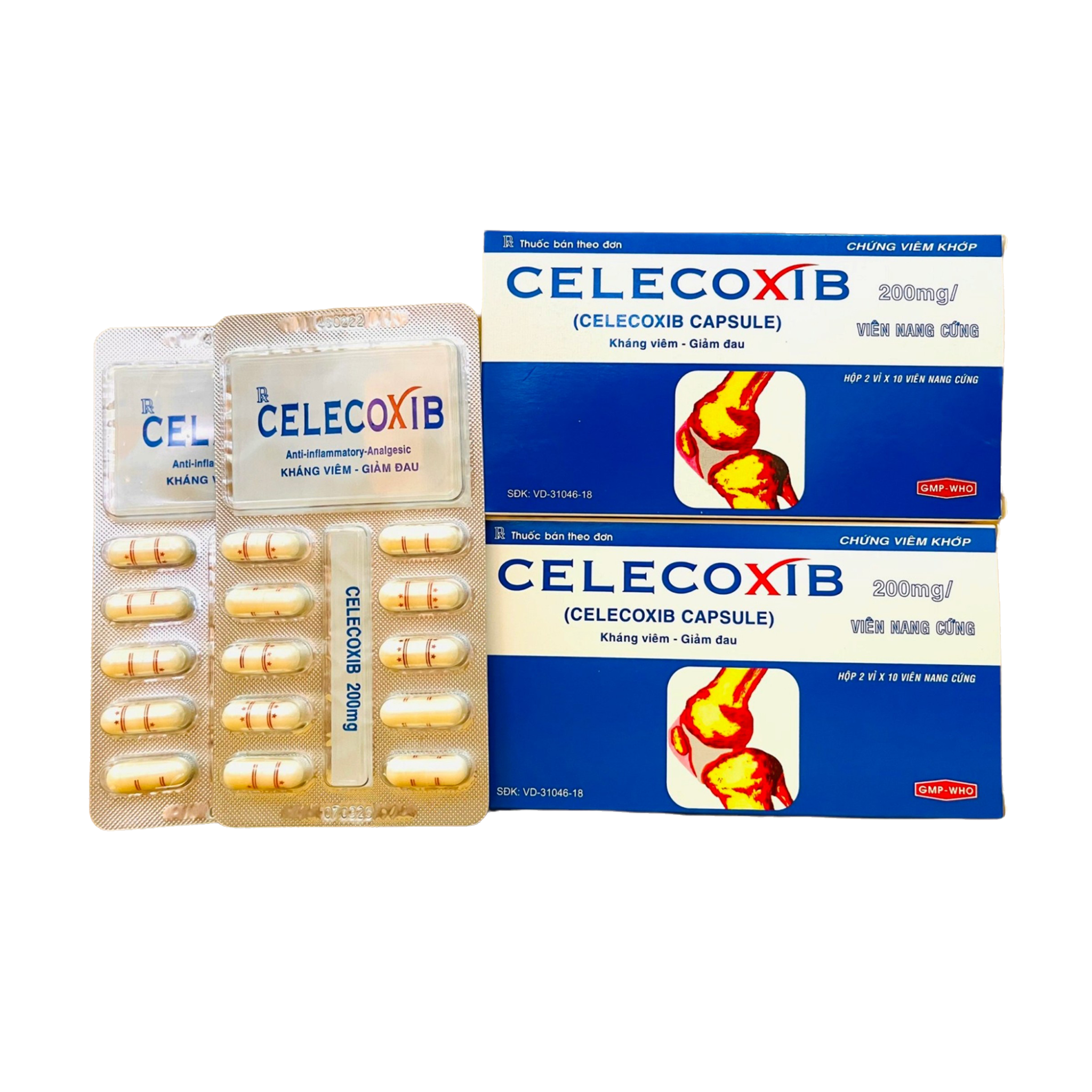 Celecoxid  200mg hộp 2 vỉ x 10 viên nang cứng- Đồng Nai