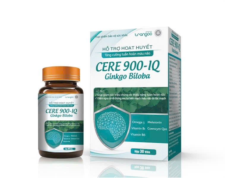 Cere 900-IQ Ginkgo Biloba Trắng (Bổ Não)_C/30v_K68