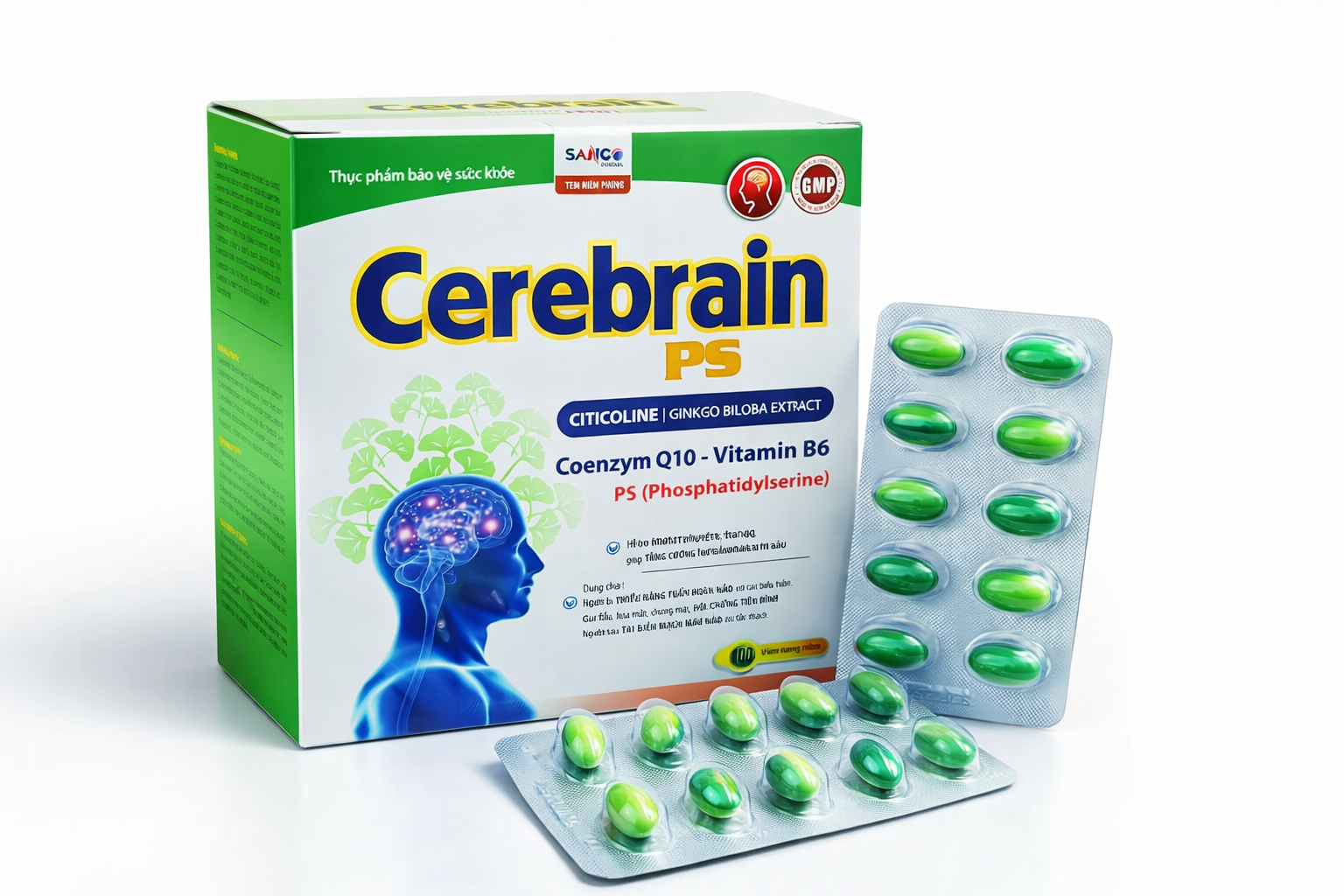 Akopha_Cerebrain PS Citicoline Ginkgo Bilona Extract_H/100v