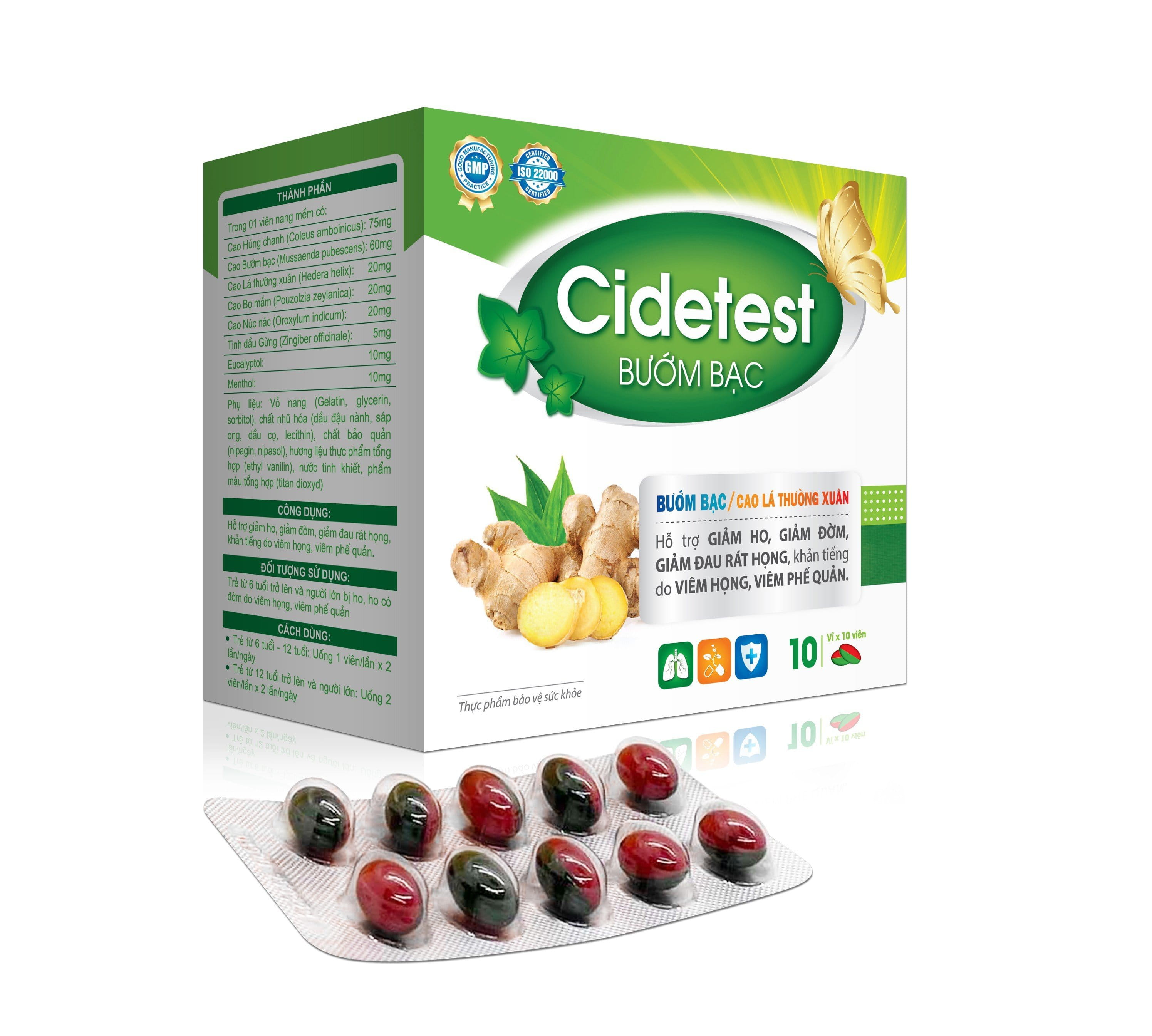 Cidetest Bướm Bạc - Giảm Ho, Đờm_H100v_K45