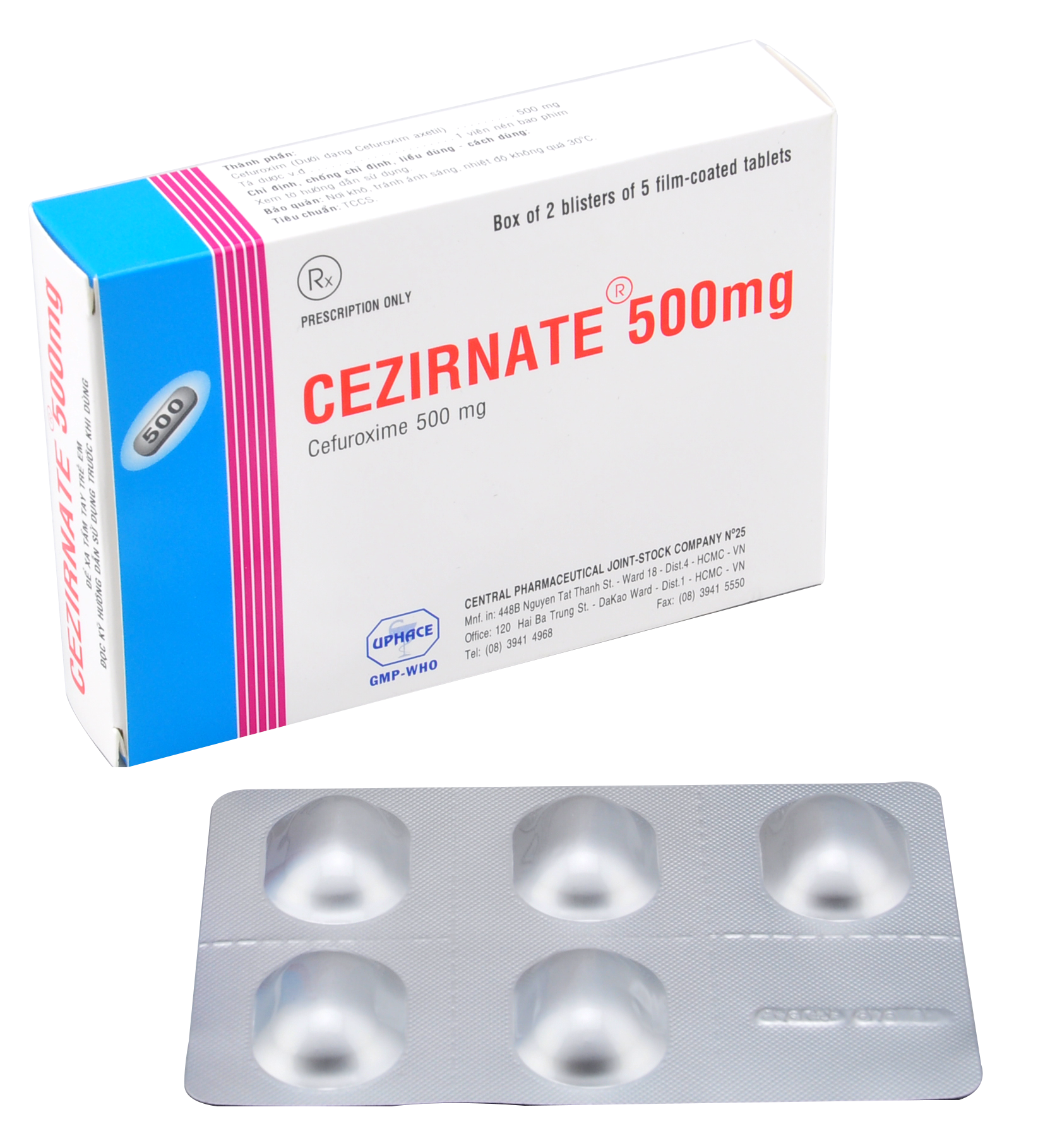 TW25_CEZIRNATE 500 mg_H20v_K150