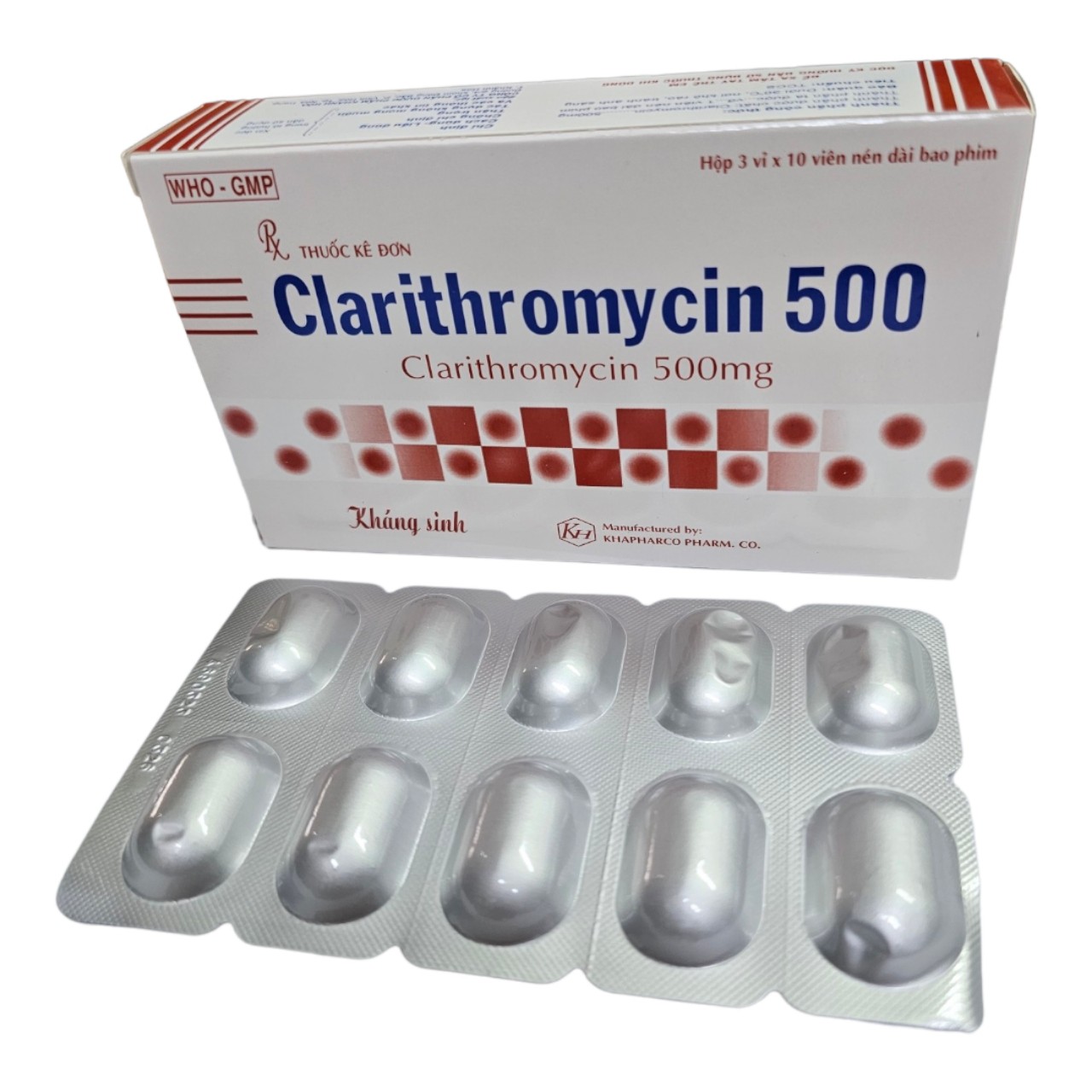 Clarithromycin 500_H30v_Khánh Hòa