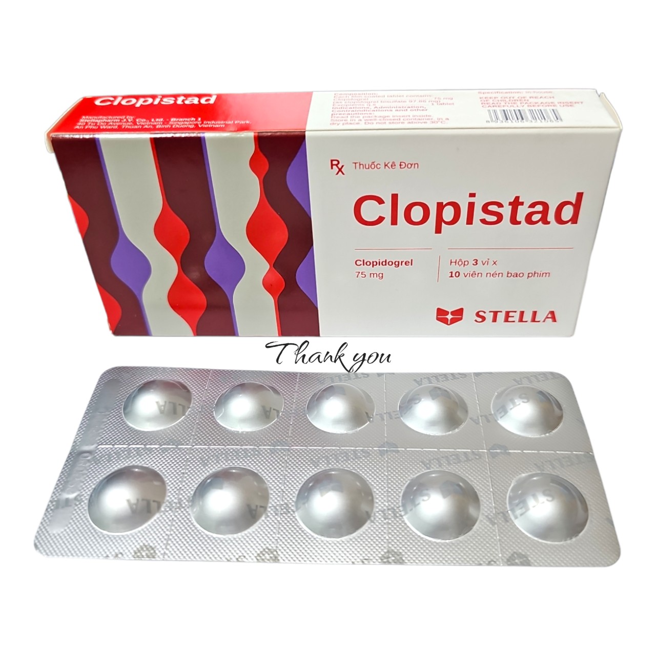 Clopistad_Clopidogrel 75mg_H30v_STELLA