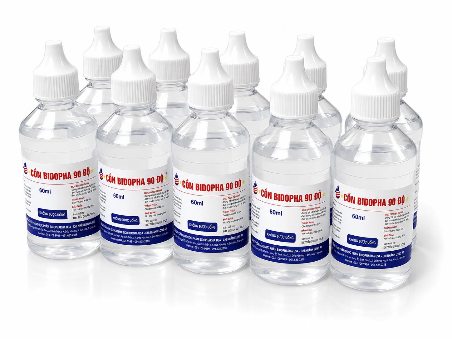 Bido_Cồn Bido 90 độ trắng_L/10/60ml_K20