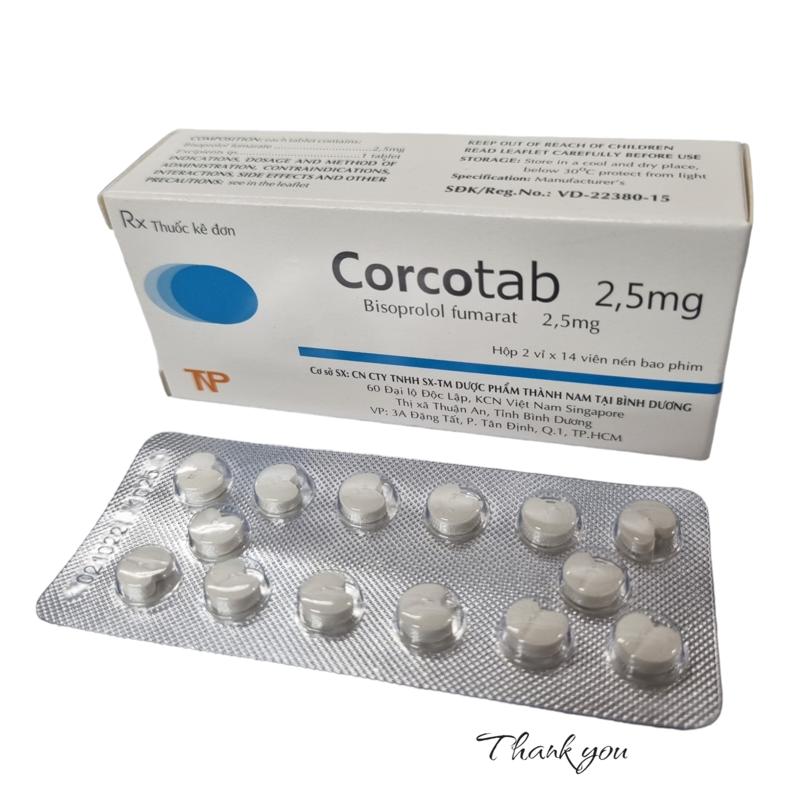 Corcotab 2,5mg_H28v_Thành Nam