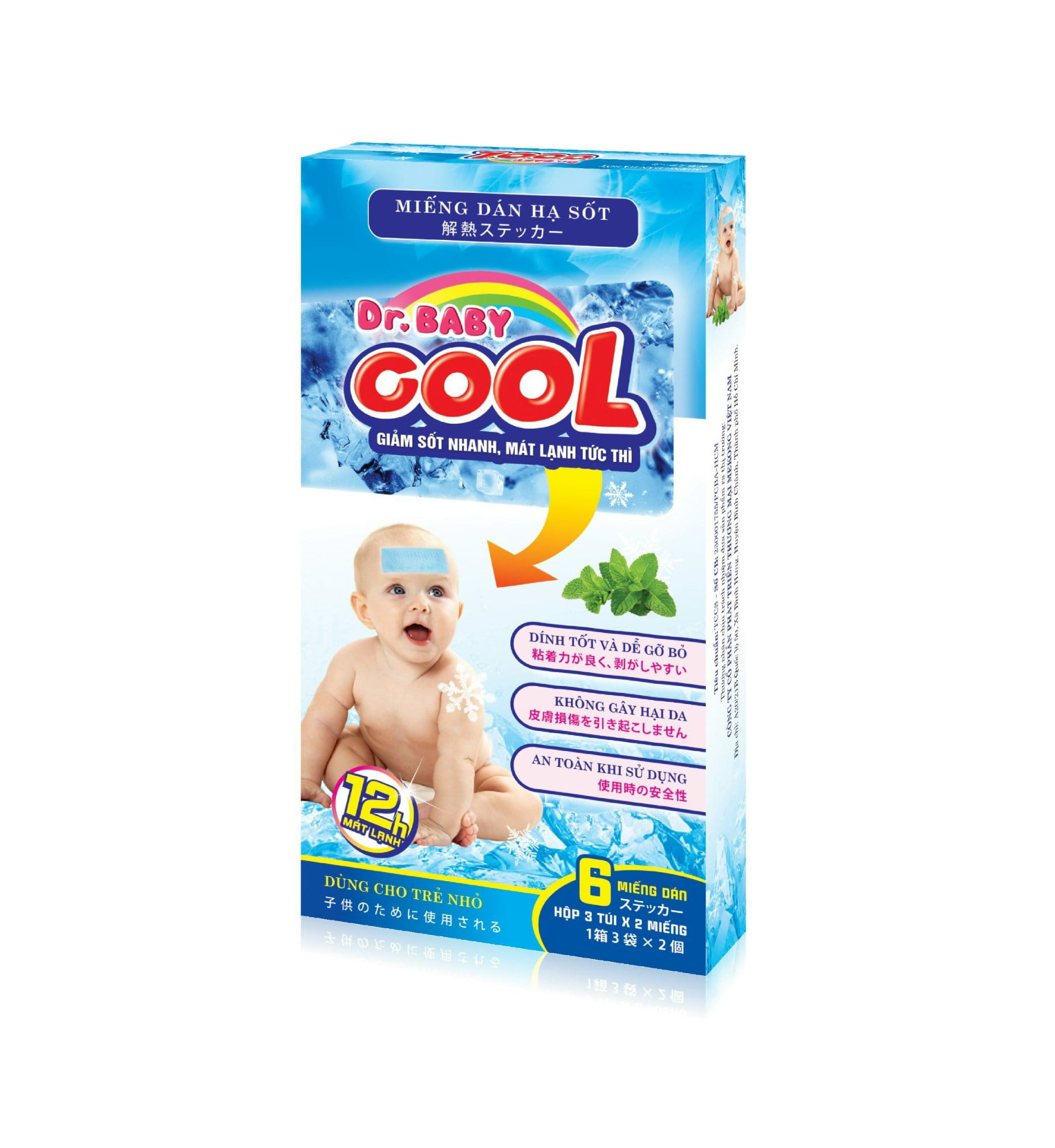 Dán Hạ Sốt Dr.Baby Cool (Bạc hà) Xanh Dương_H6M_K95