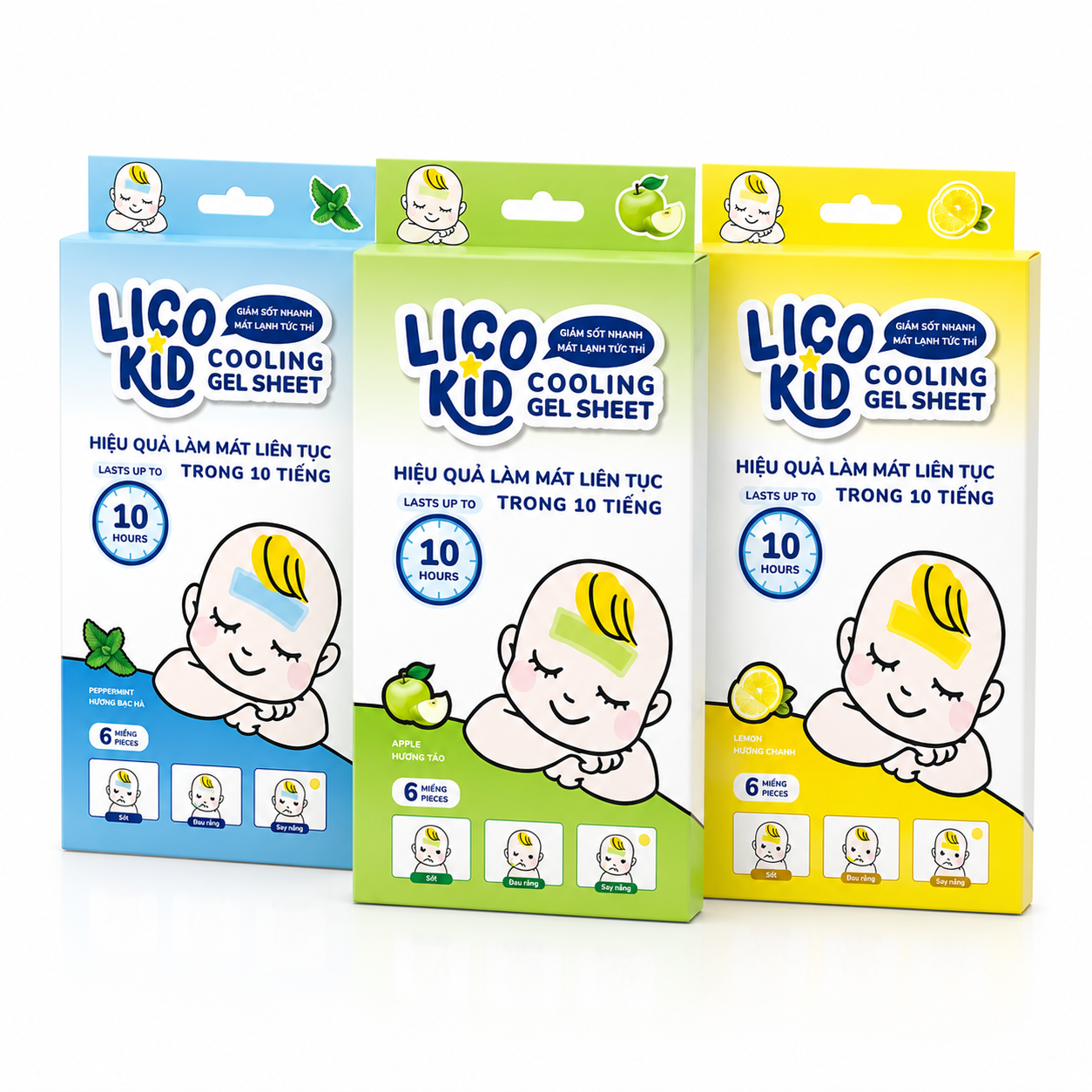 Dán hạ sốt Lico kid - hộp 6 miếng