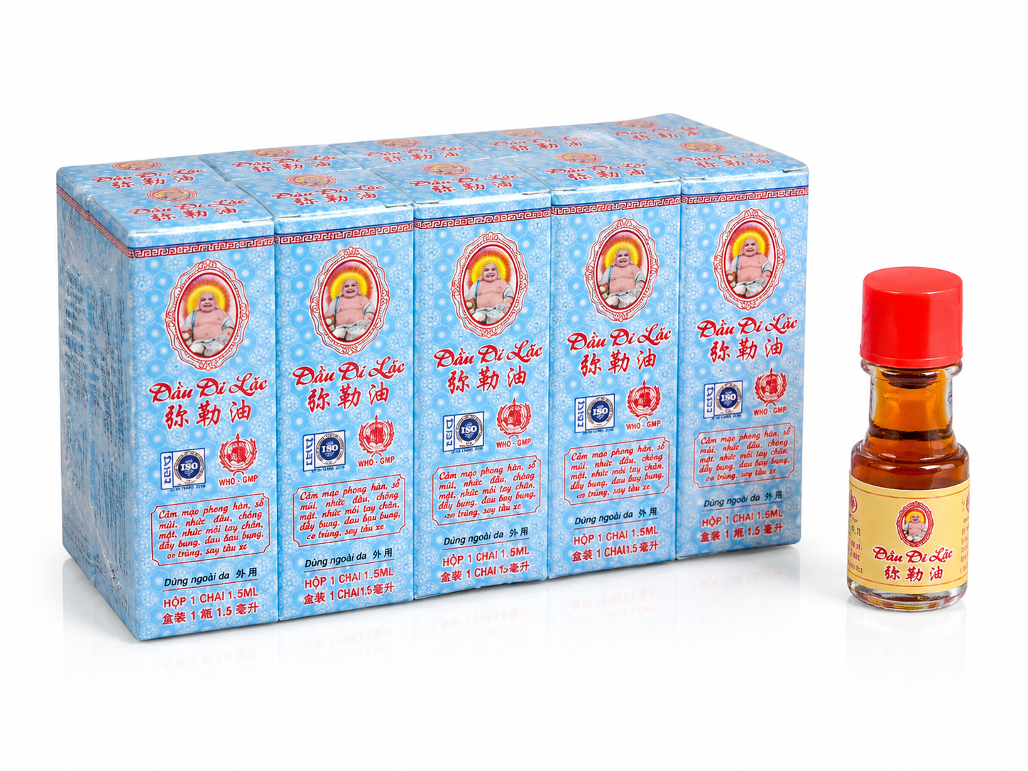 Dầu Di Lặc Nhỏ 1.5ml_Lốc 10c_K72