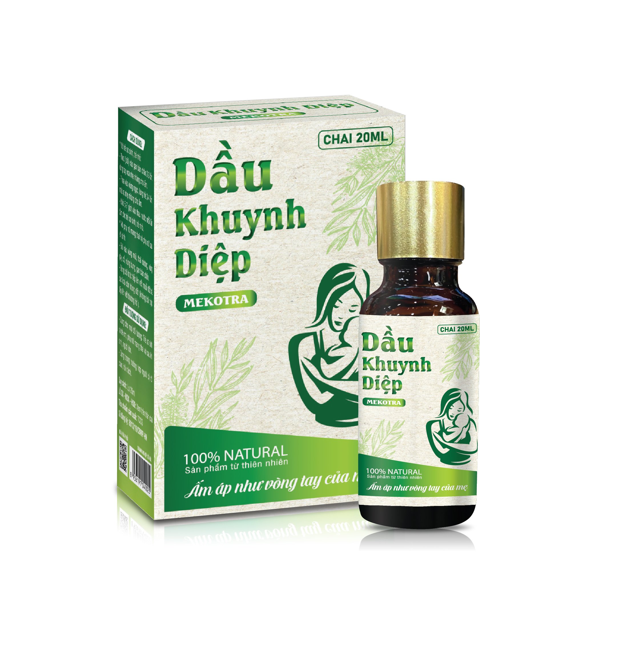 DẦU KHUYNH DIỆP MEKOTRA CHAI 20ML_Mua 5 tặng 1 dầu tràm Mekotra