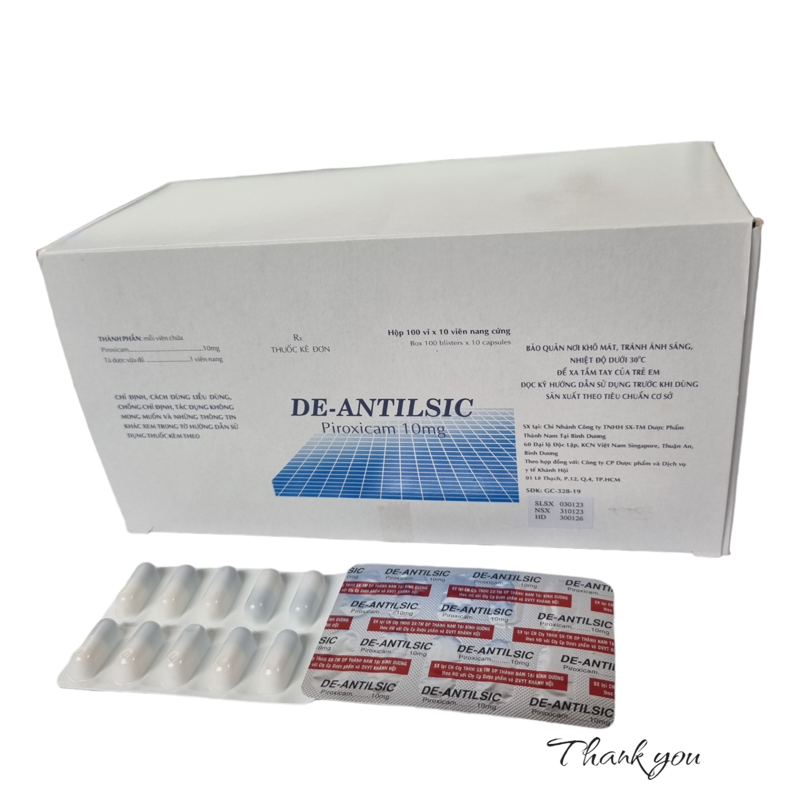 DE-ANTILSIC_piroxicam 10mg _H1000v_Thành Nam