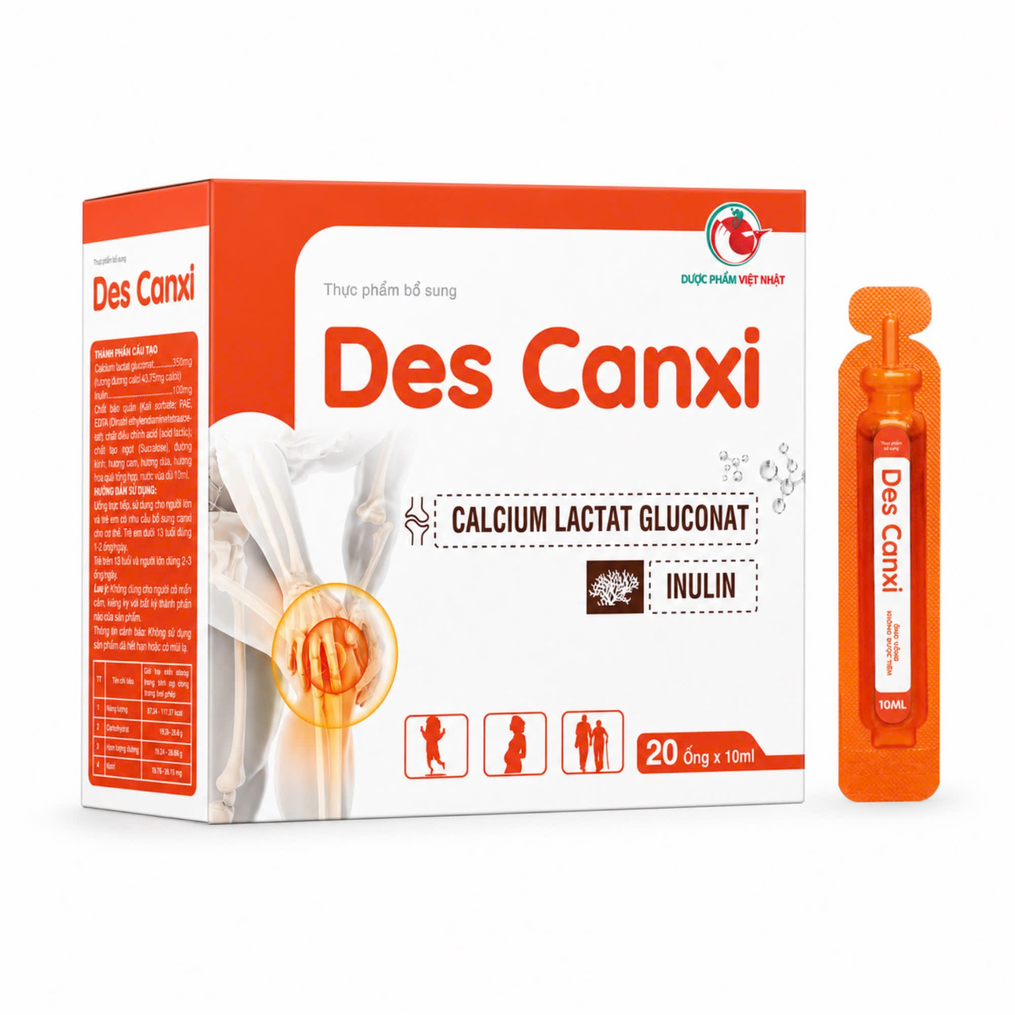 Des Canxi Đỏ_H/20/10ml_K66