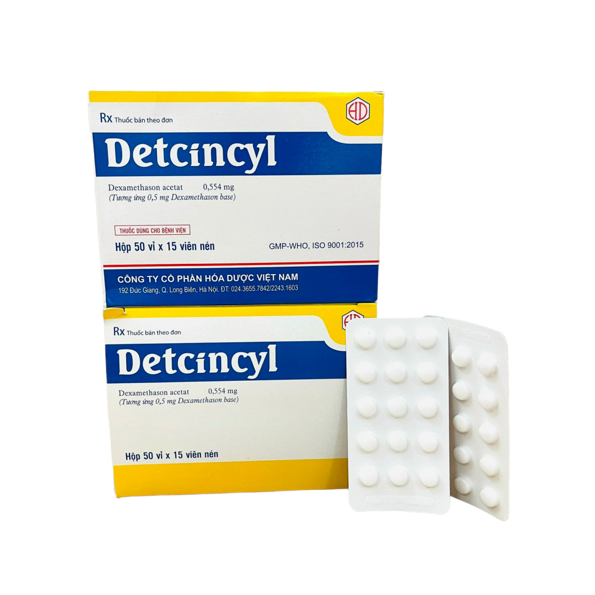 DETCINCYL HỘP 50 VỈ X 15 VIÊN